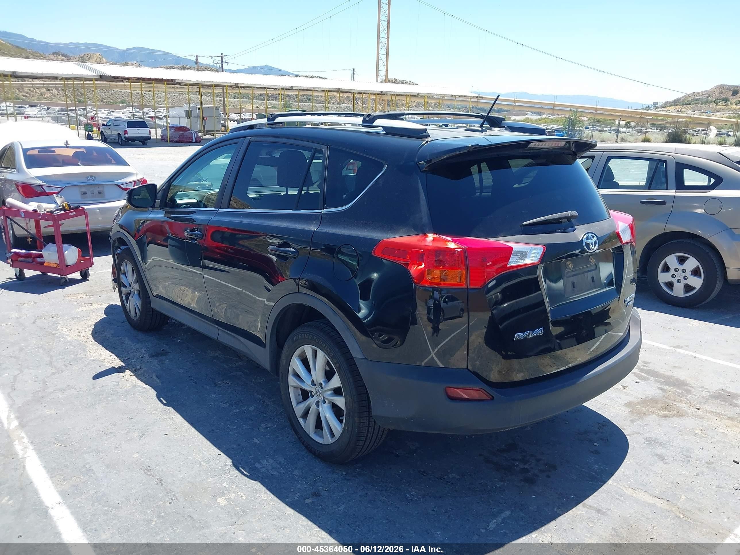 2013 Toyota Rav4 Limited Black vin: 2T3DFREV4DW014736