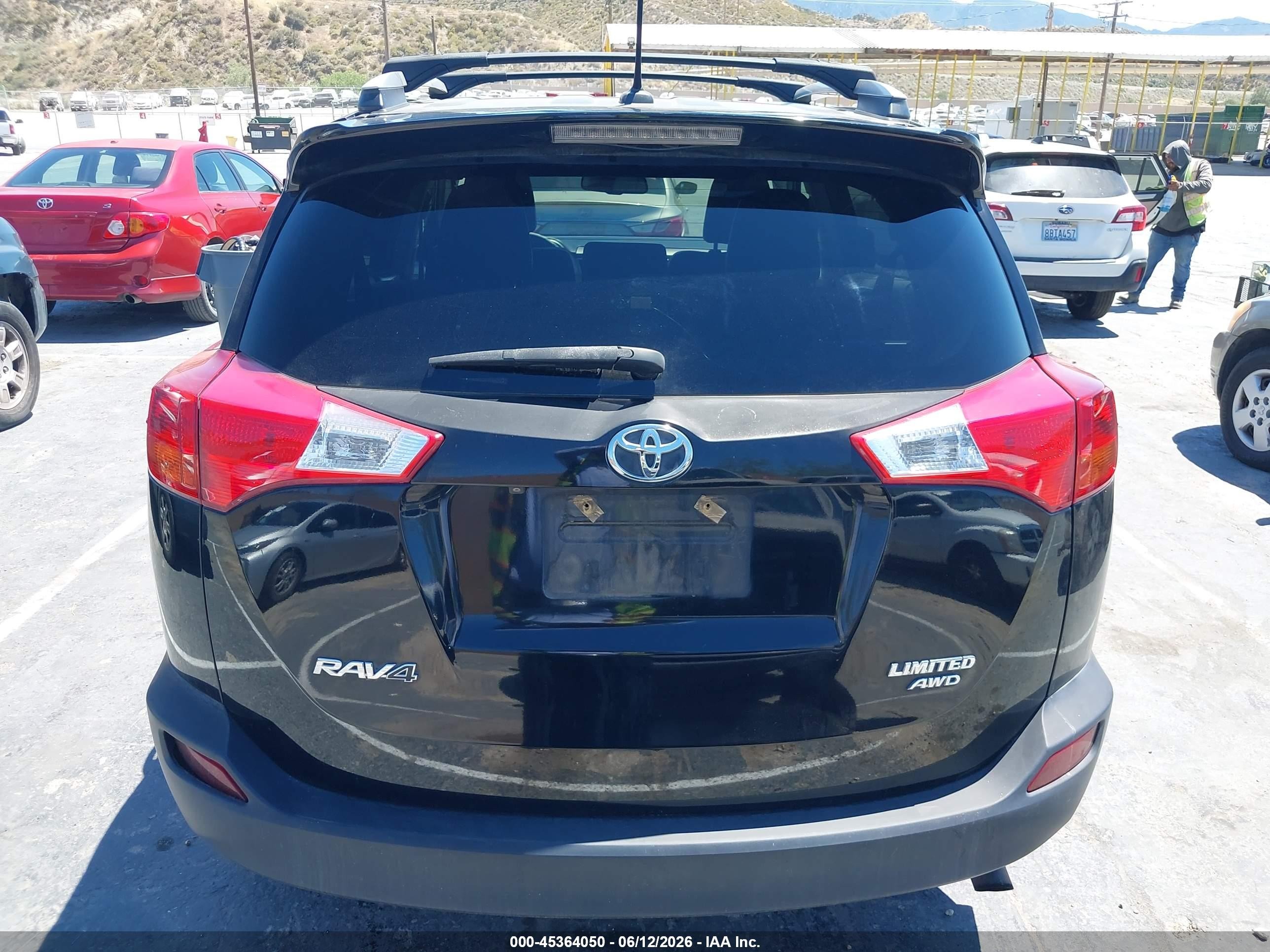 2013 Toyota Rav4 Limited Black vin: 2T3DFREV4DW014736