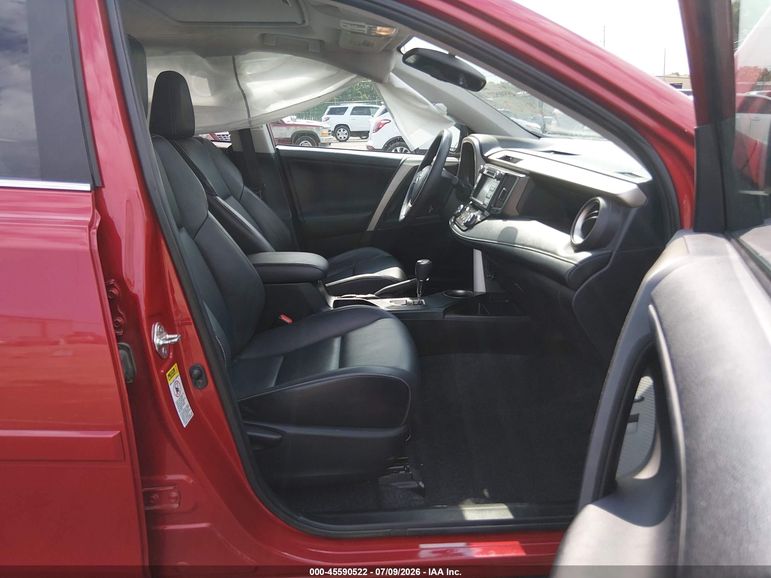 2013 Toyota Rav4 Limited Красный vin: 2T3DFREV4DW043461