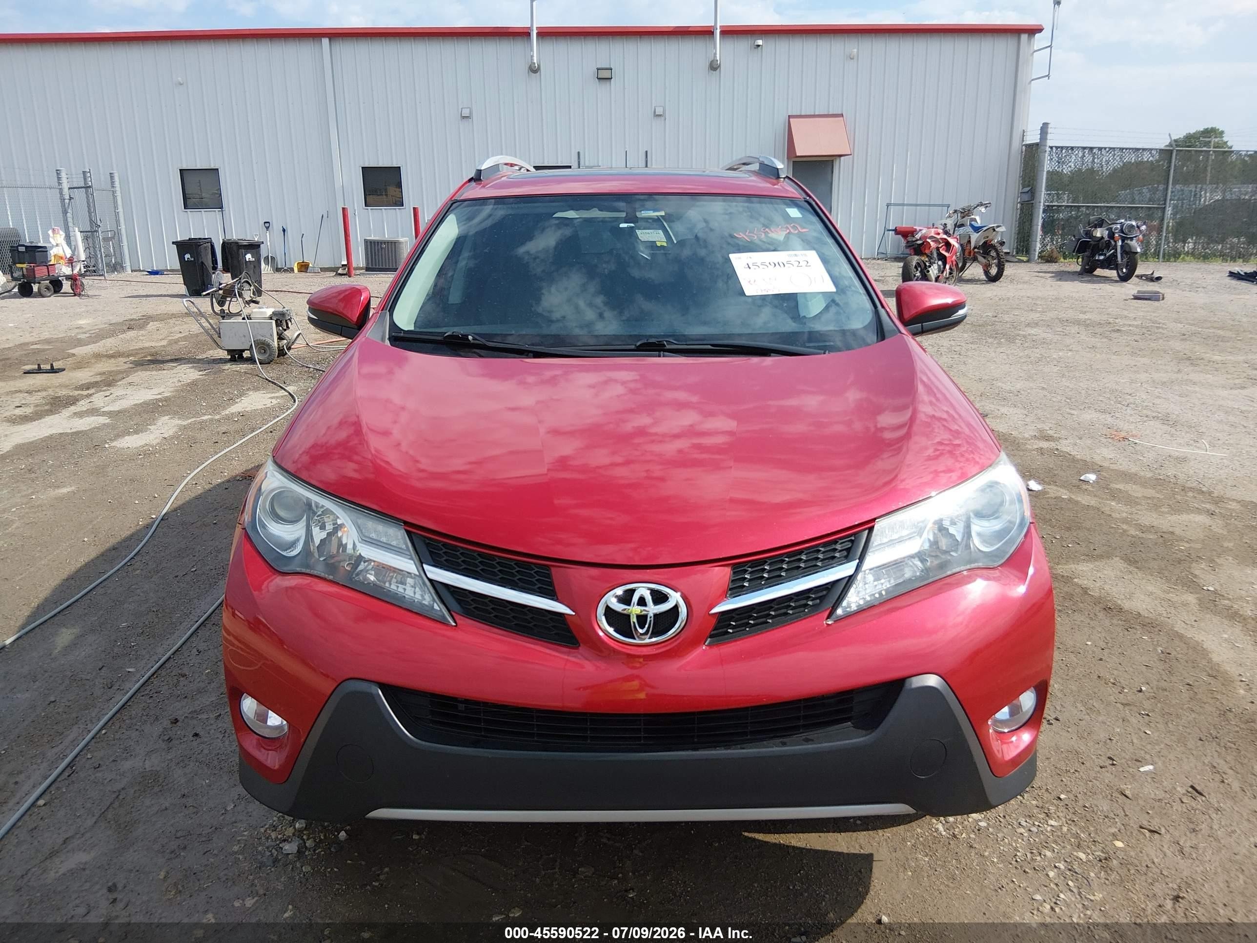 2013 Toyota Rav4 Limited Красный vin: 2T3DFREV4DW043461