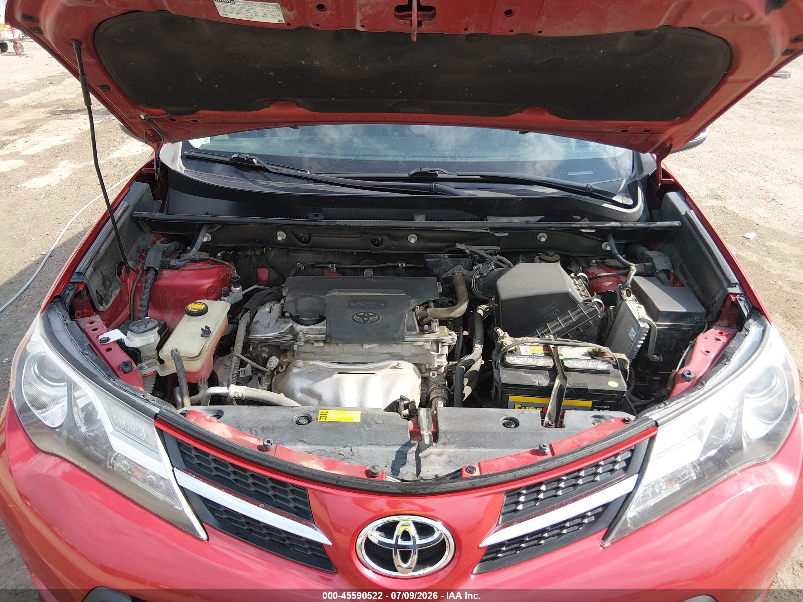 2013 Toyota Rav4 Limited Красный vin: 2T3DFREV4DW043461