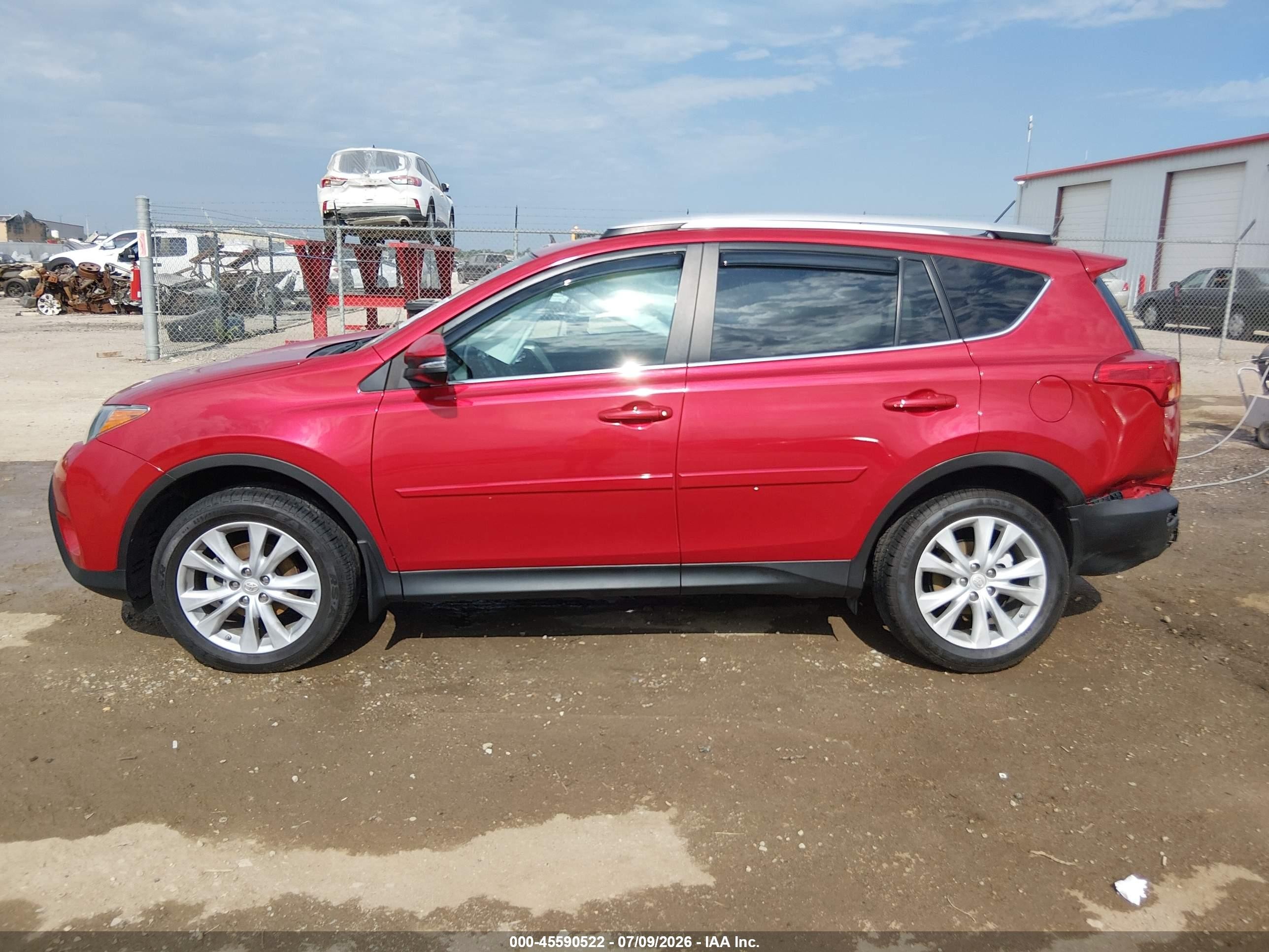 2013 Toyota Rav4 Limited Красный vin: 2T3DFREV4DW043461