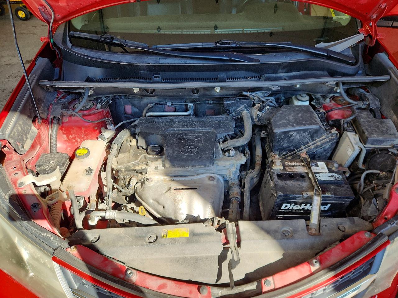 2013 Toyota Rav4 Limited Red vin: 2T3DFREV4DW050586