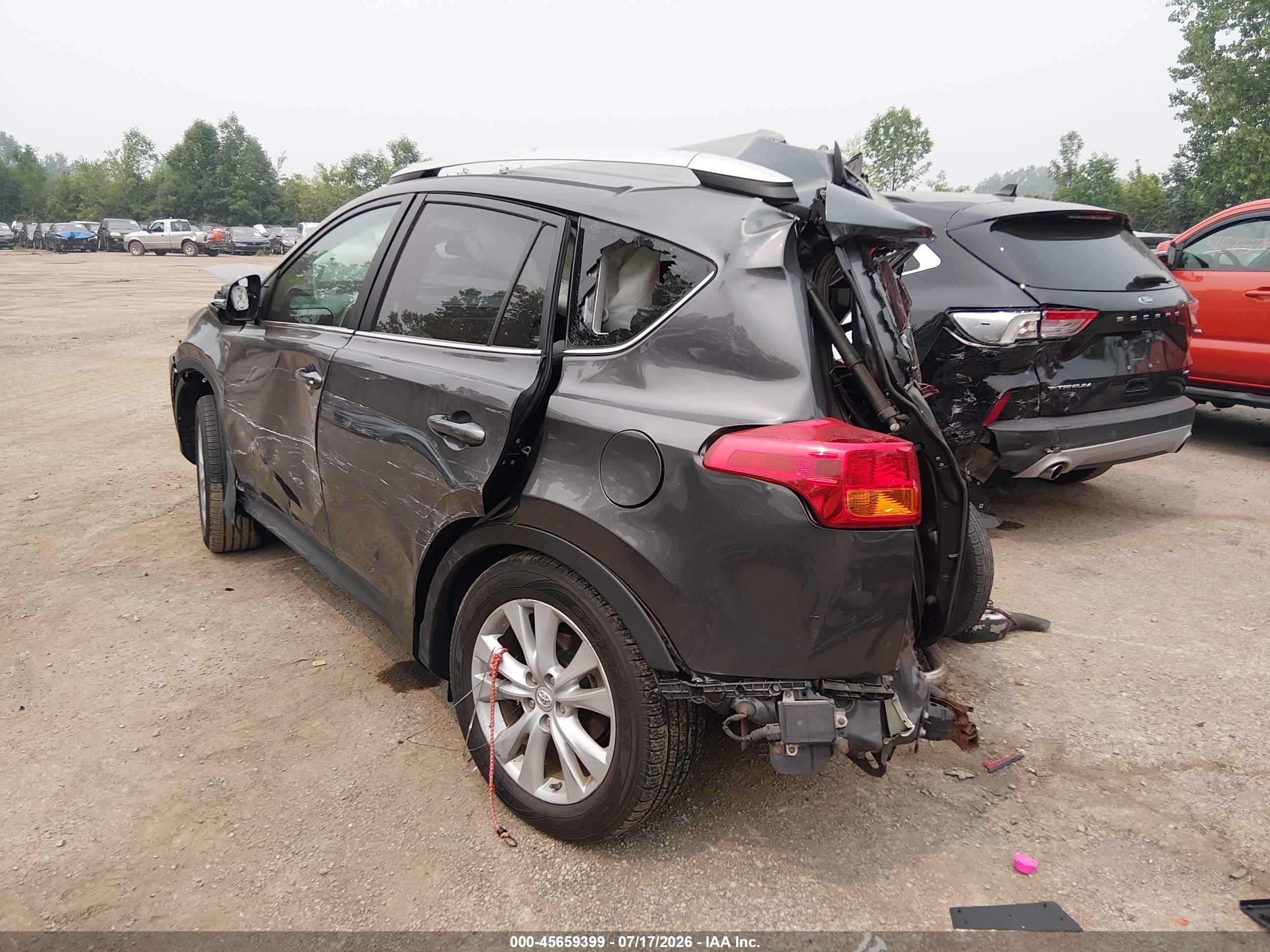 2013 Toyota Rav4 Limited Gray vin: 2T3DFREV4DW061720