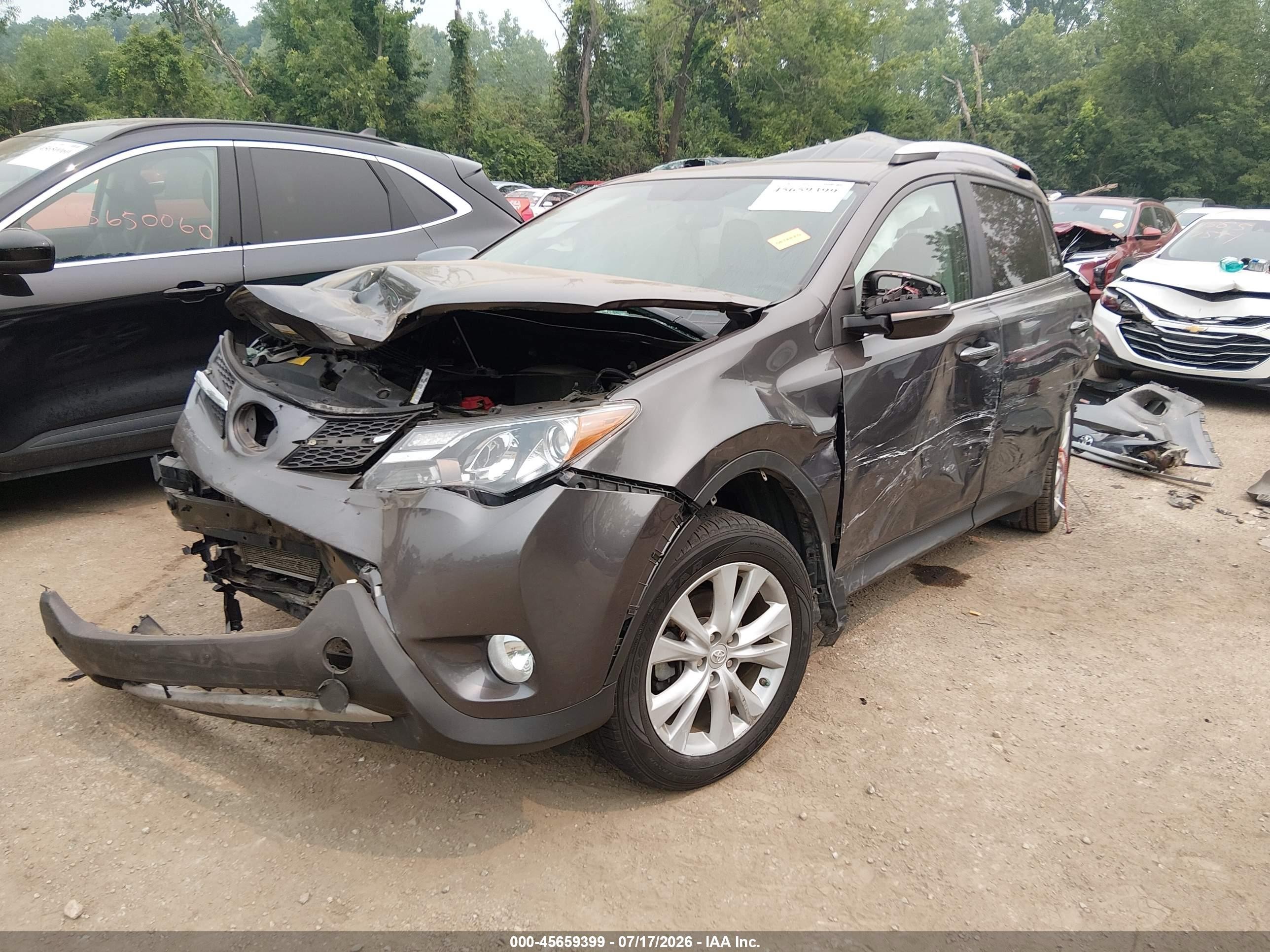2013 Toyota Rav4 Limited Gray vin: 2T3DFREV4DW061720