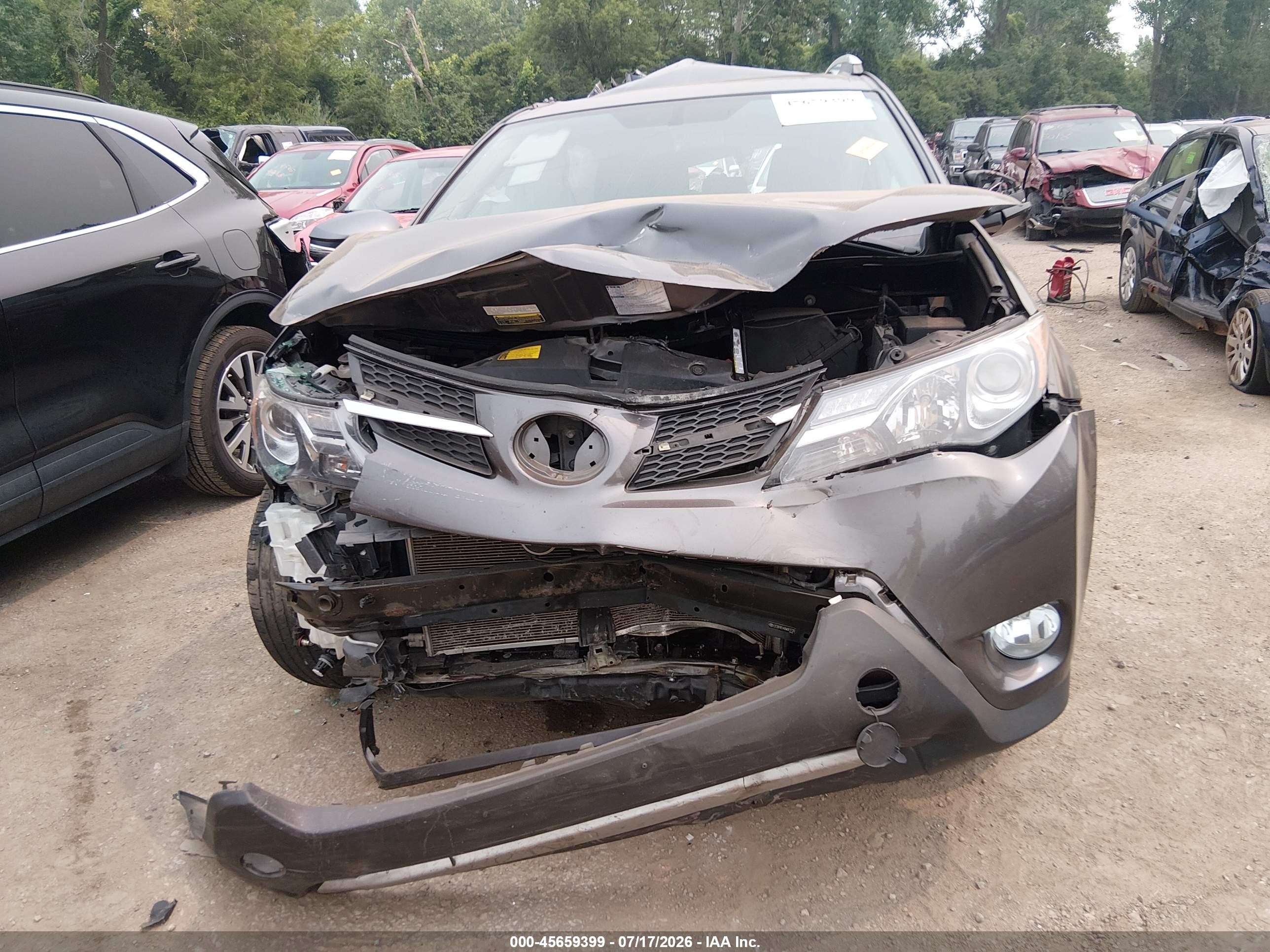 2013 Toyota Rav4 Limited Gray vin: 2T3DFREV4DW061720