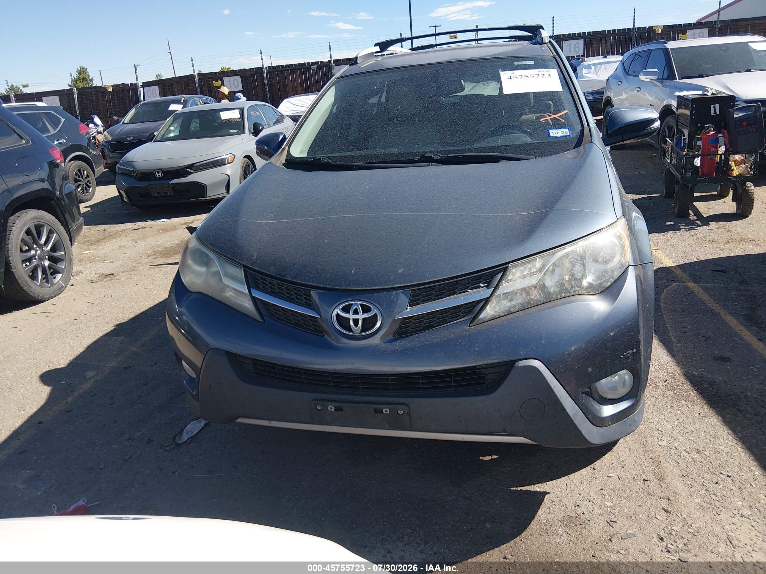 2013 Toyota Rav4 Limited Blue vin: 2T3DFREV4DW063449