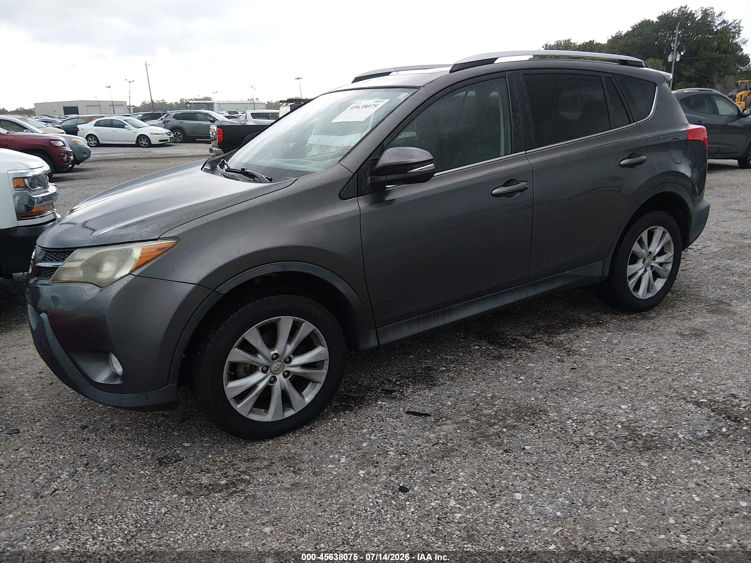 2013 Toyota Rav4 Limited Gray vin: 2T3DFREV4DW070949