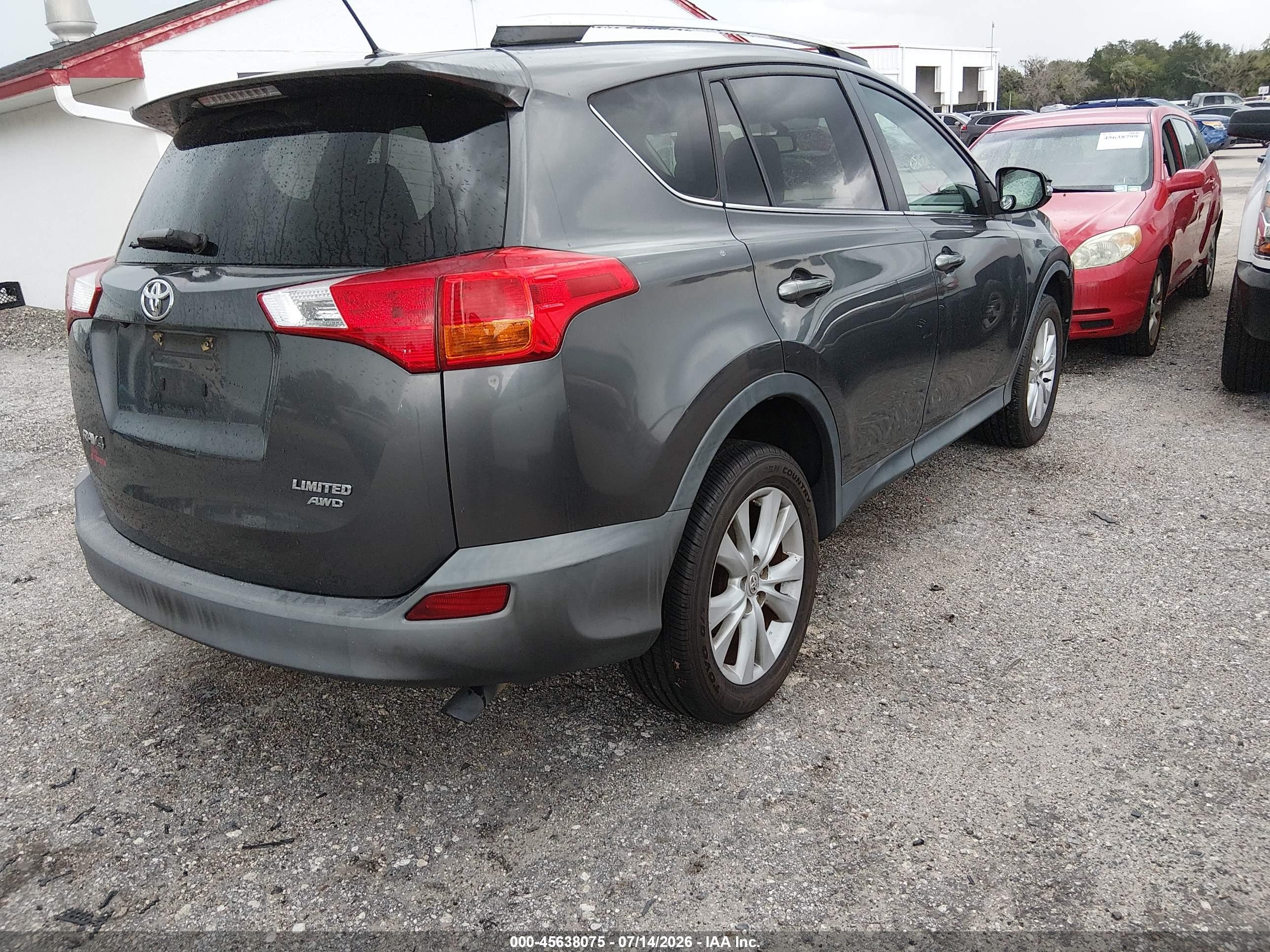 2013 Toyota Rav4 Limited Gray vin: 2T3DFREV4DW070949
