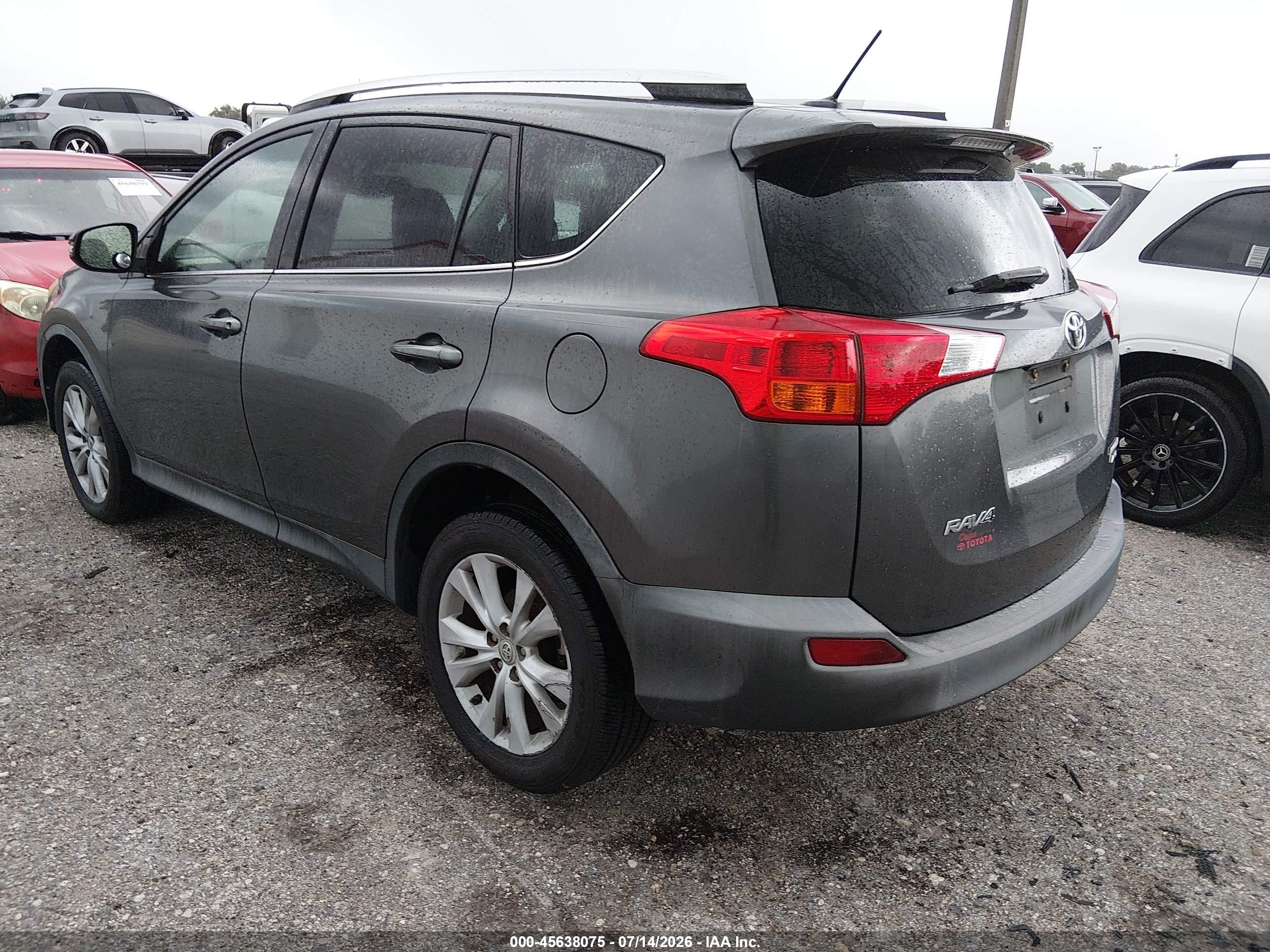 2013 Toyota Rav4 Limited Gray vin: 2T3DFREV4DW070949