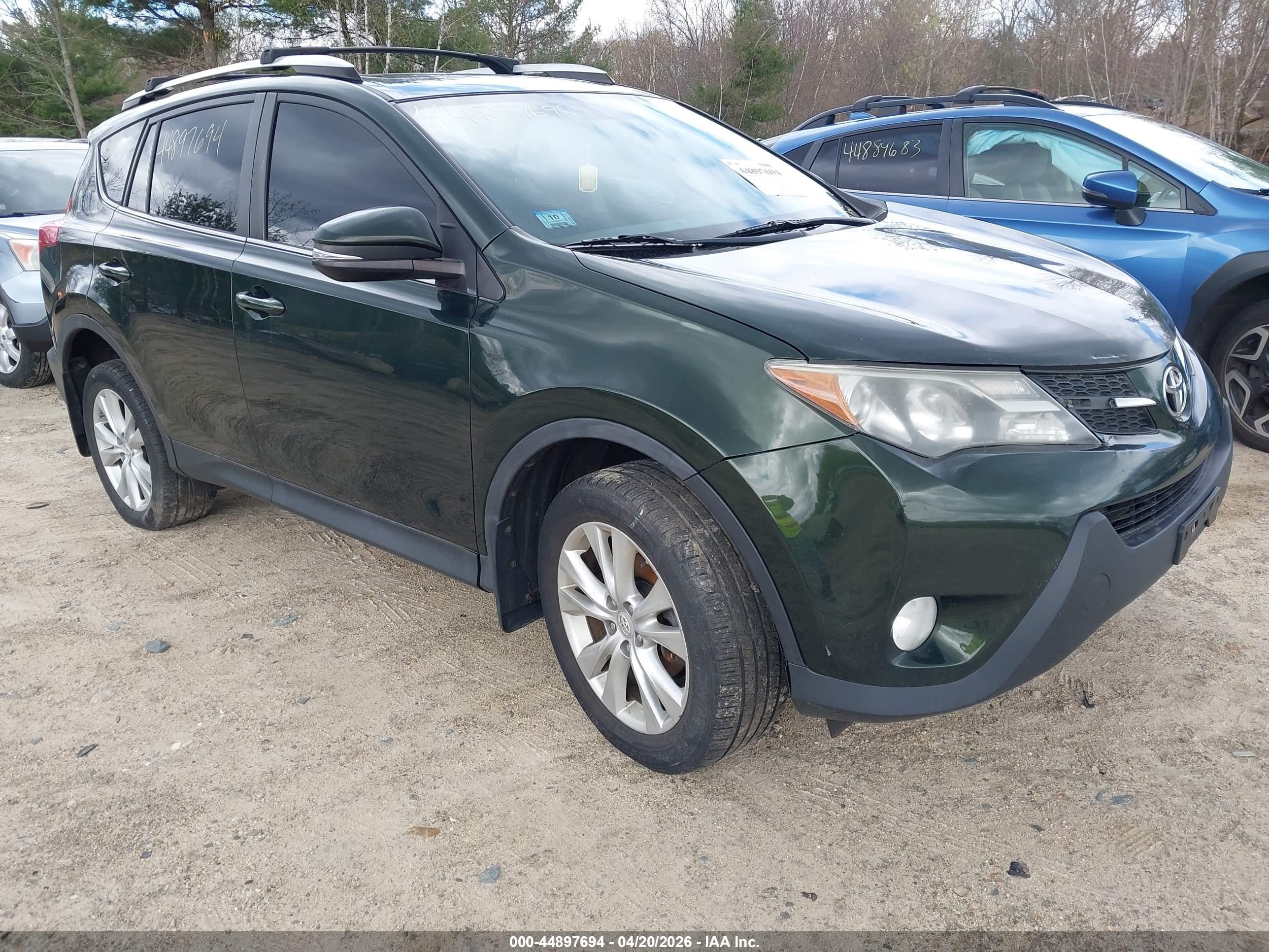 2013 Toyota Rav4 Limited Green vin: 2T3DFREV4DW091185
