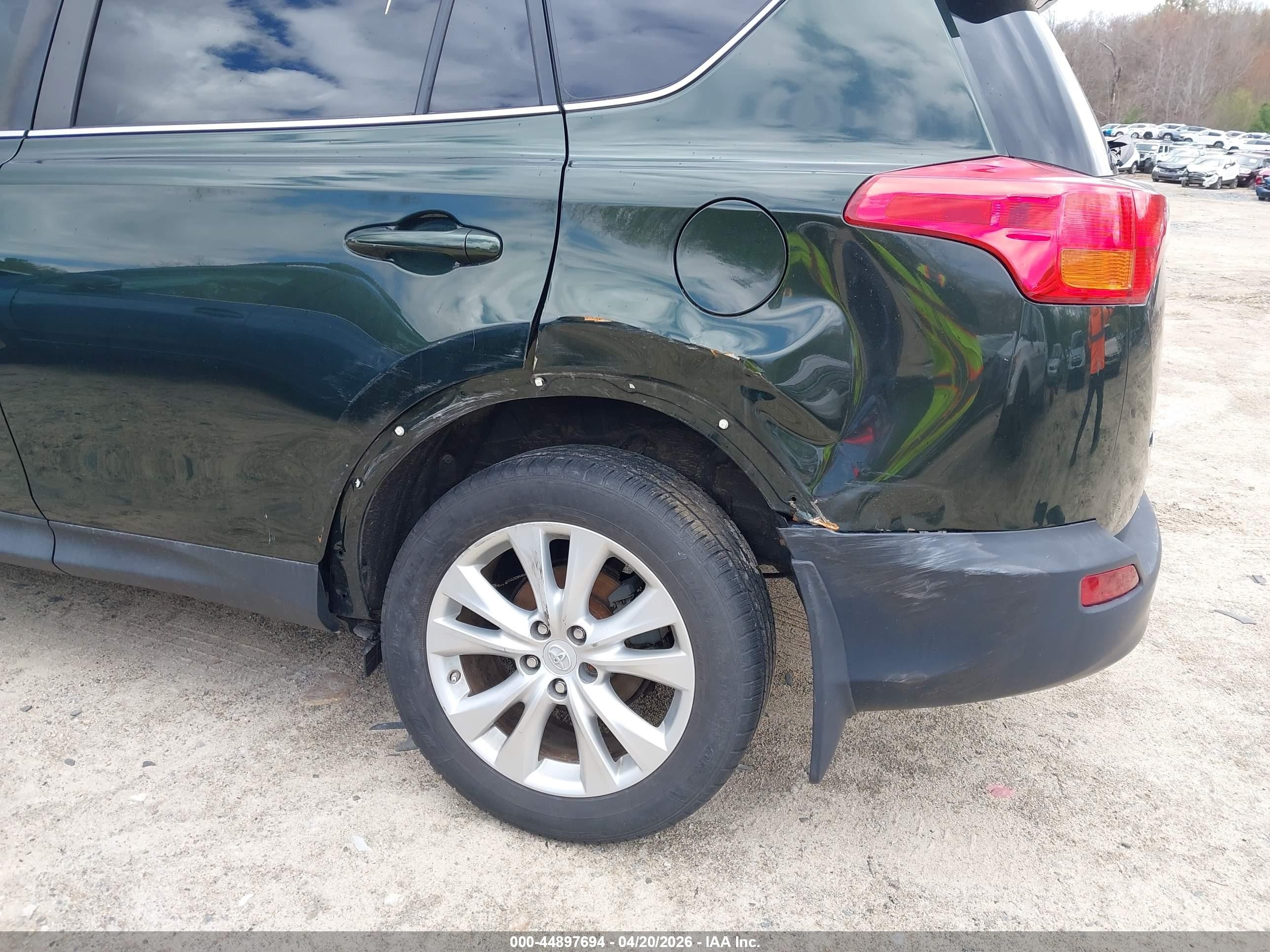 2013 Toyota Rav4 Limited Green vin: 2T3DFREV4DW091185
