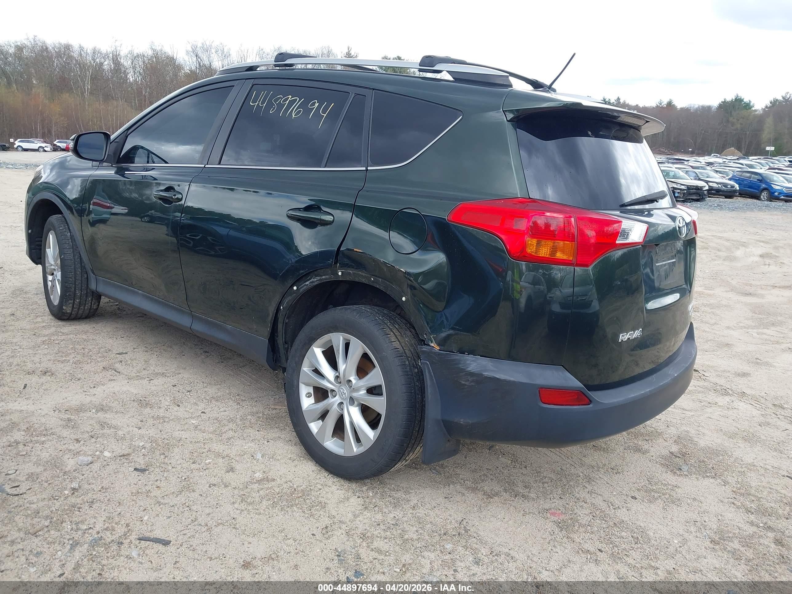 2013 Toyota Rav4 Limited Green vin: 2T3DFREV4DW091185