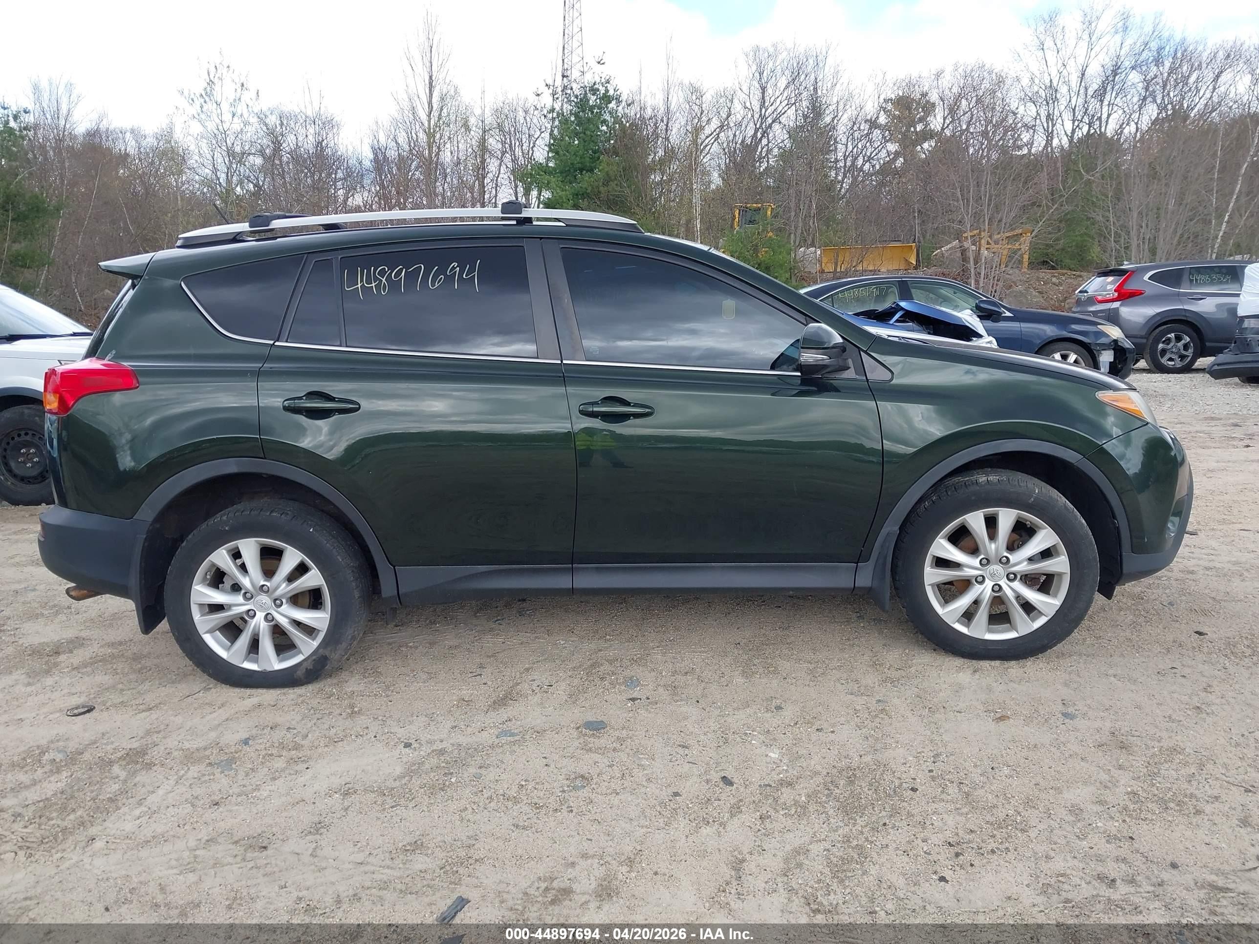 2013 Toyota Rav4 Limited Green vin: 2T3DFREV4DW091185