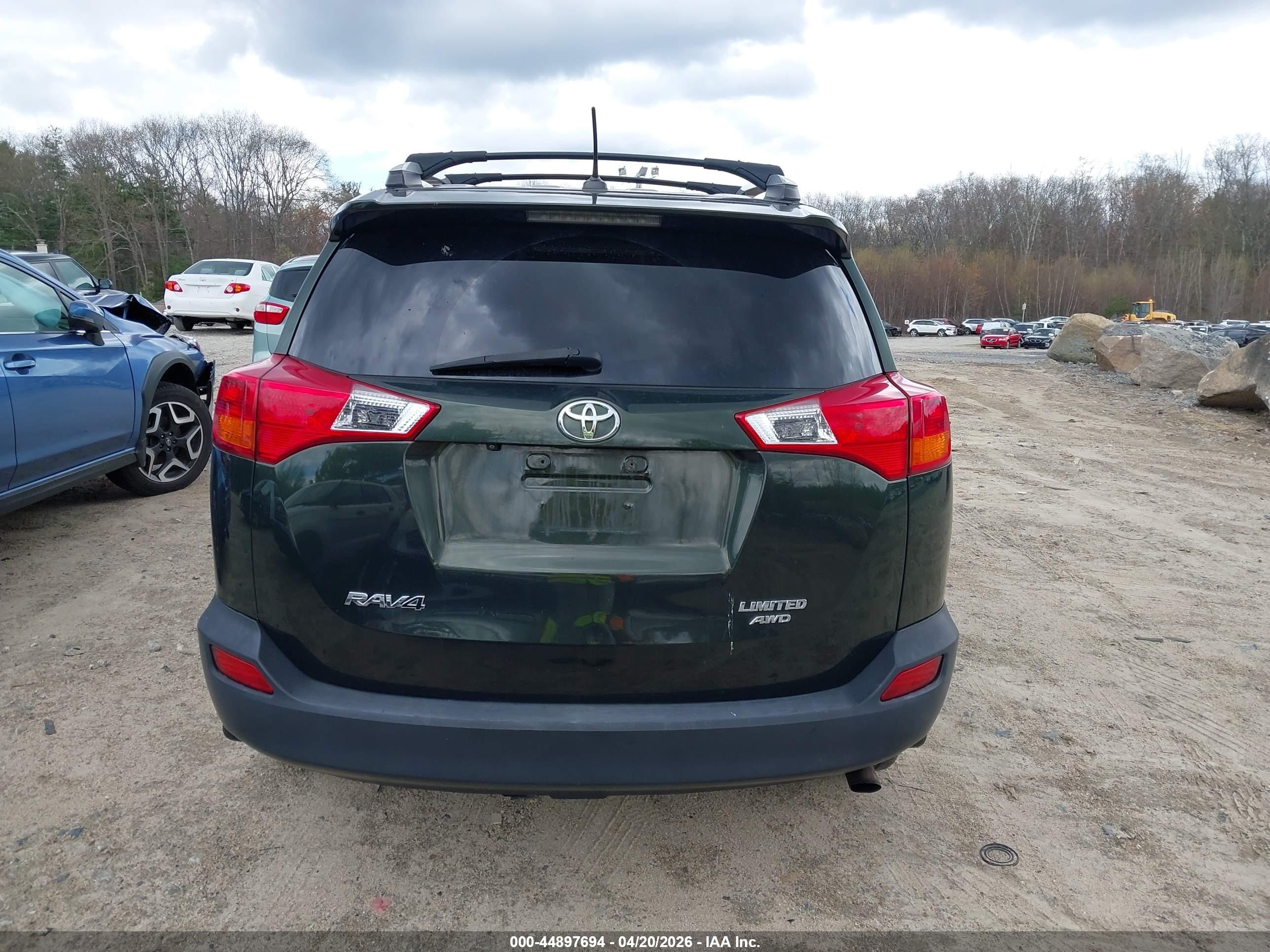 2013 Toyota Rav4 Limited Green vin: 2T3DFREV4DW091185
