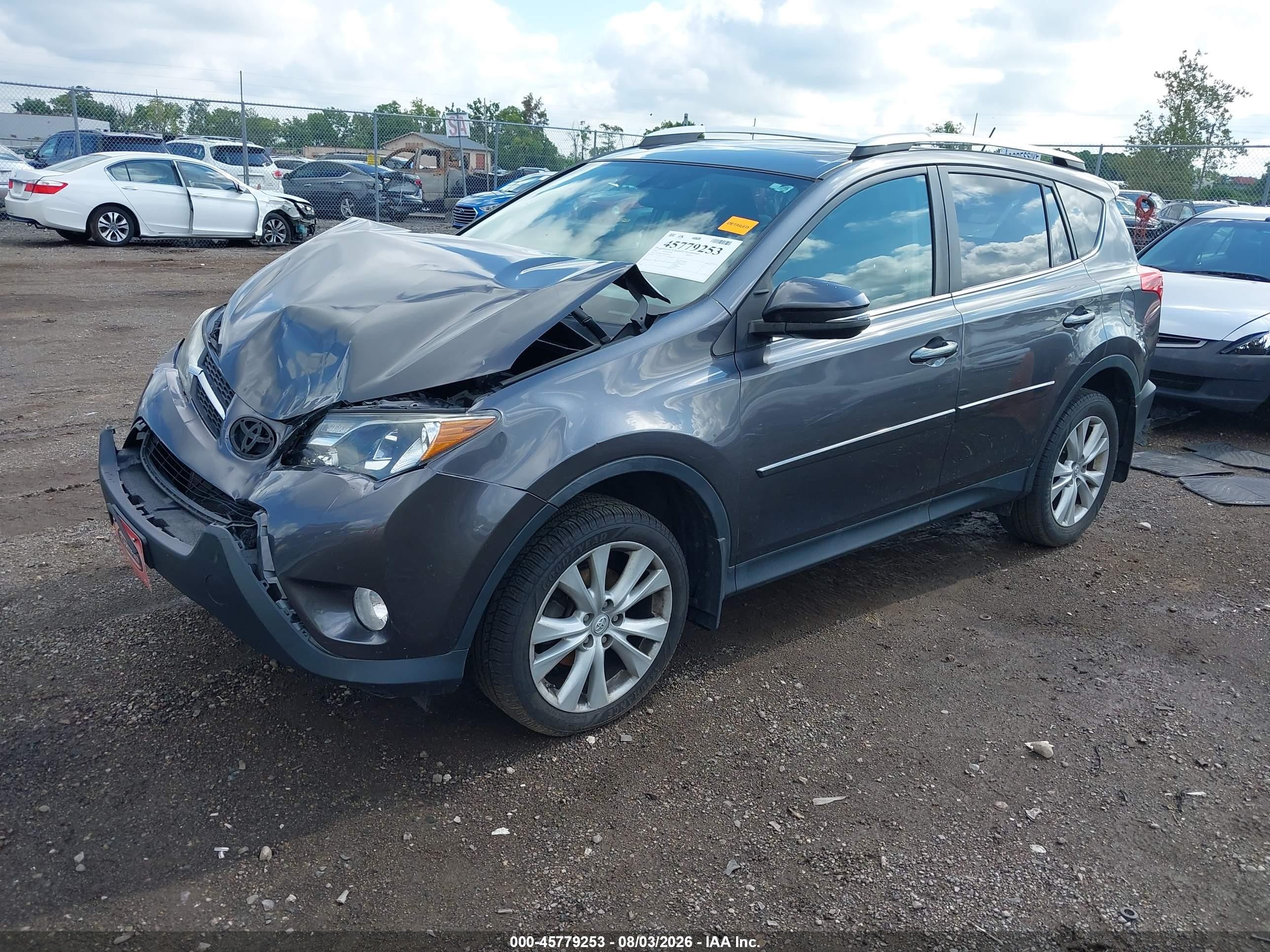 2013 Toyota Rav4 Limited Gray vin: 2T3DFREV4DW101407