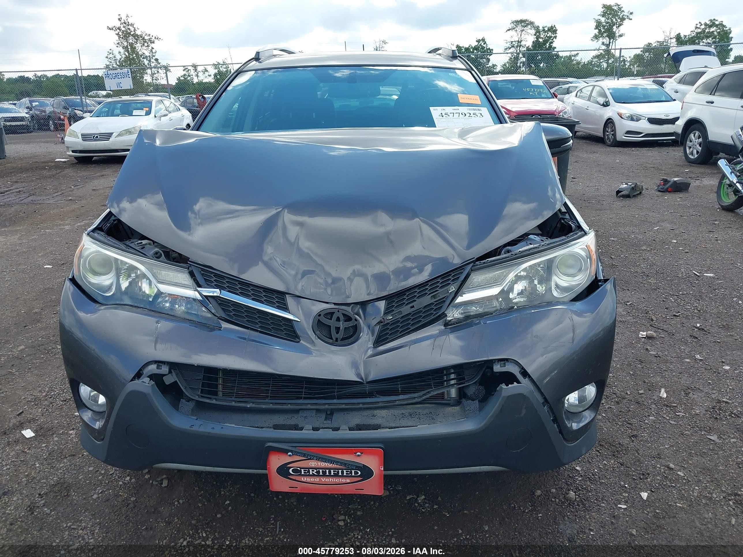 2013 Toyota Rav4 Limited Gray vin: 2T3DFREV4DW101407