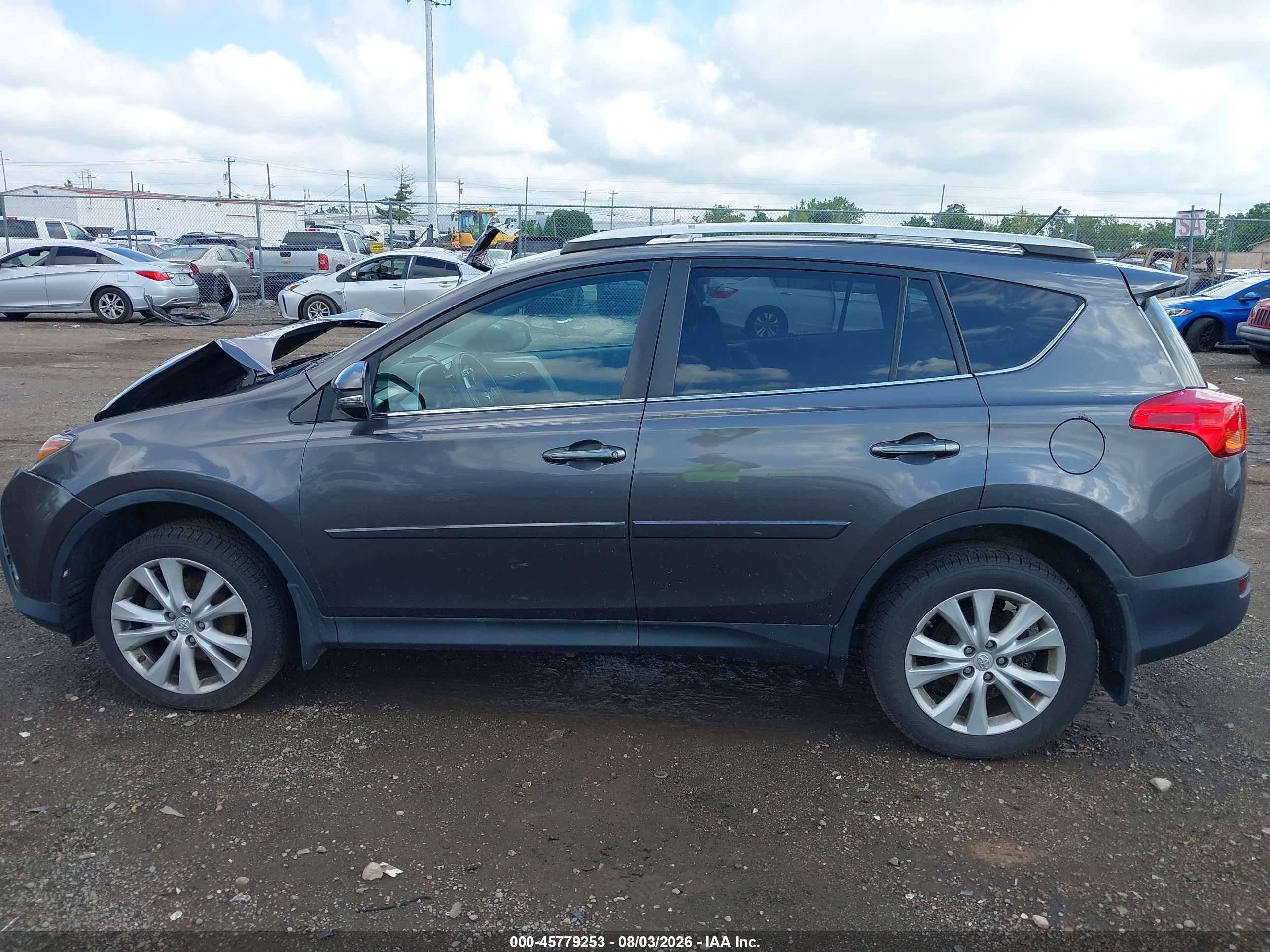 2013 Toyota Rav4 Limited Gray vin: 2T3DFREV4DW101407