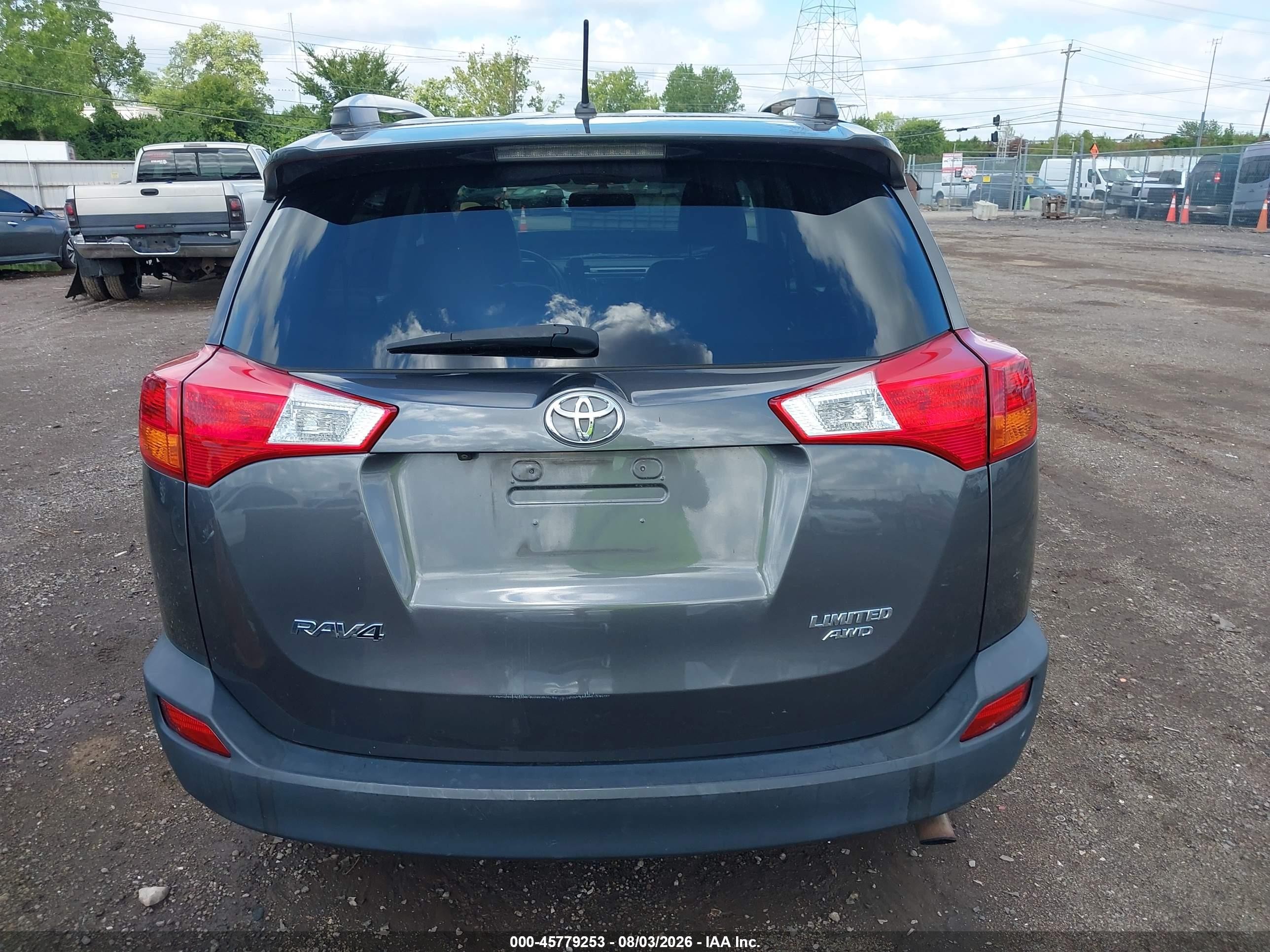 2013 Toyota Rav4 Limited Gray vin: 2T3DFREV4DW101407