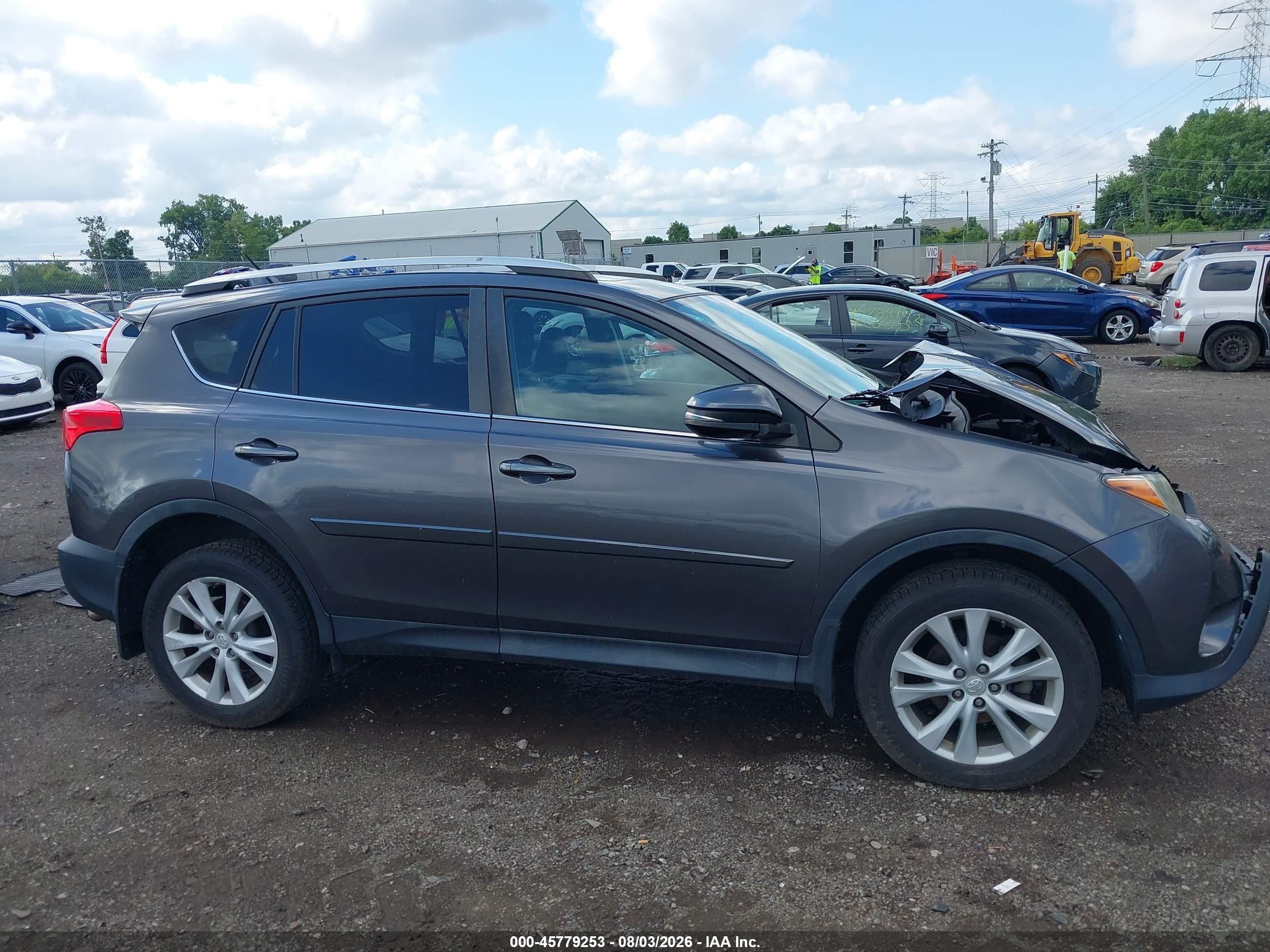 2013 Toyota Rav4 Limited Gray vin: 2T3DFREV4DW101407