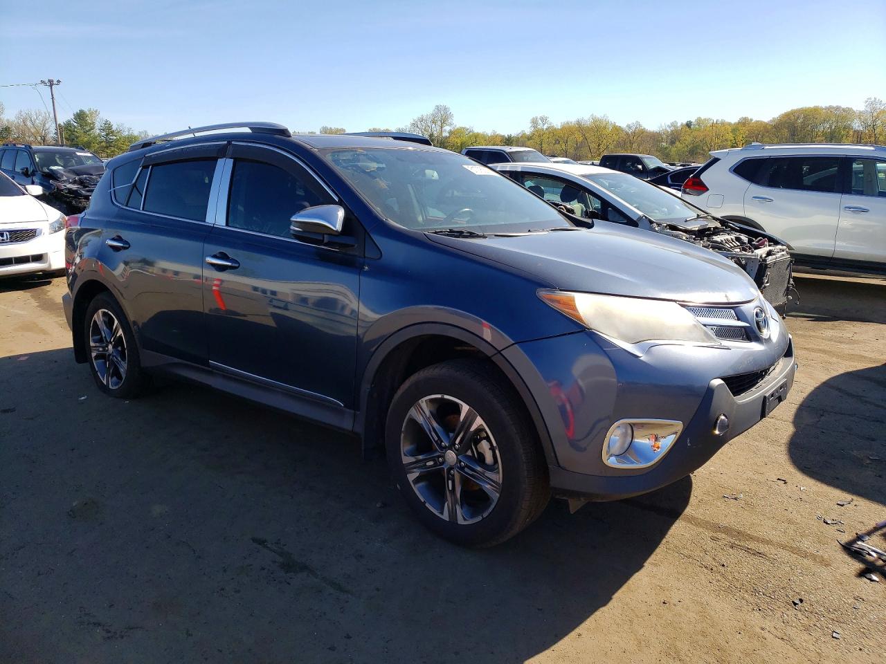 2013 Toyota Rav4 Limited Blue vin: 2T3DFREV4DW102430