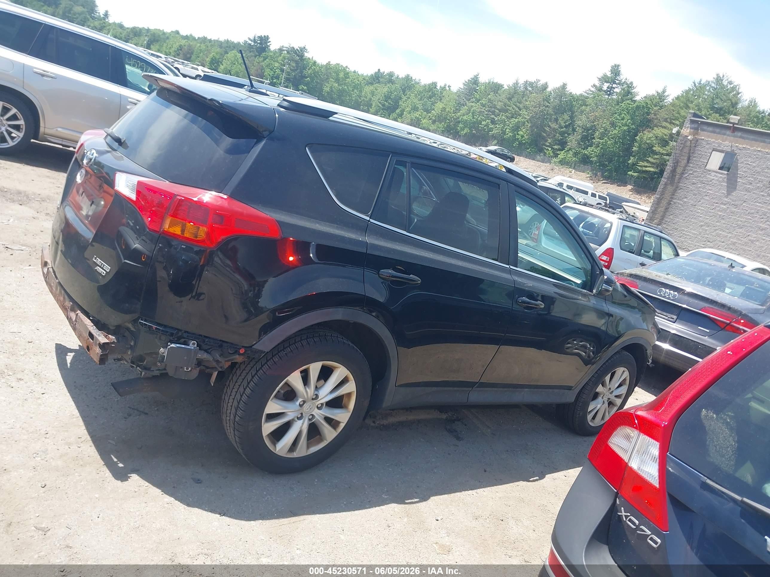 2013 Toyota Rav4 Limited Black vin: 2T3DFREV4DW116988