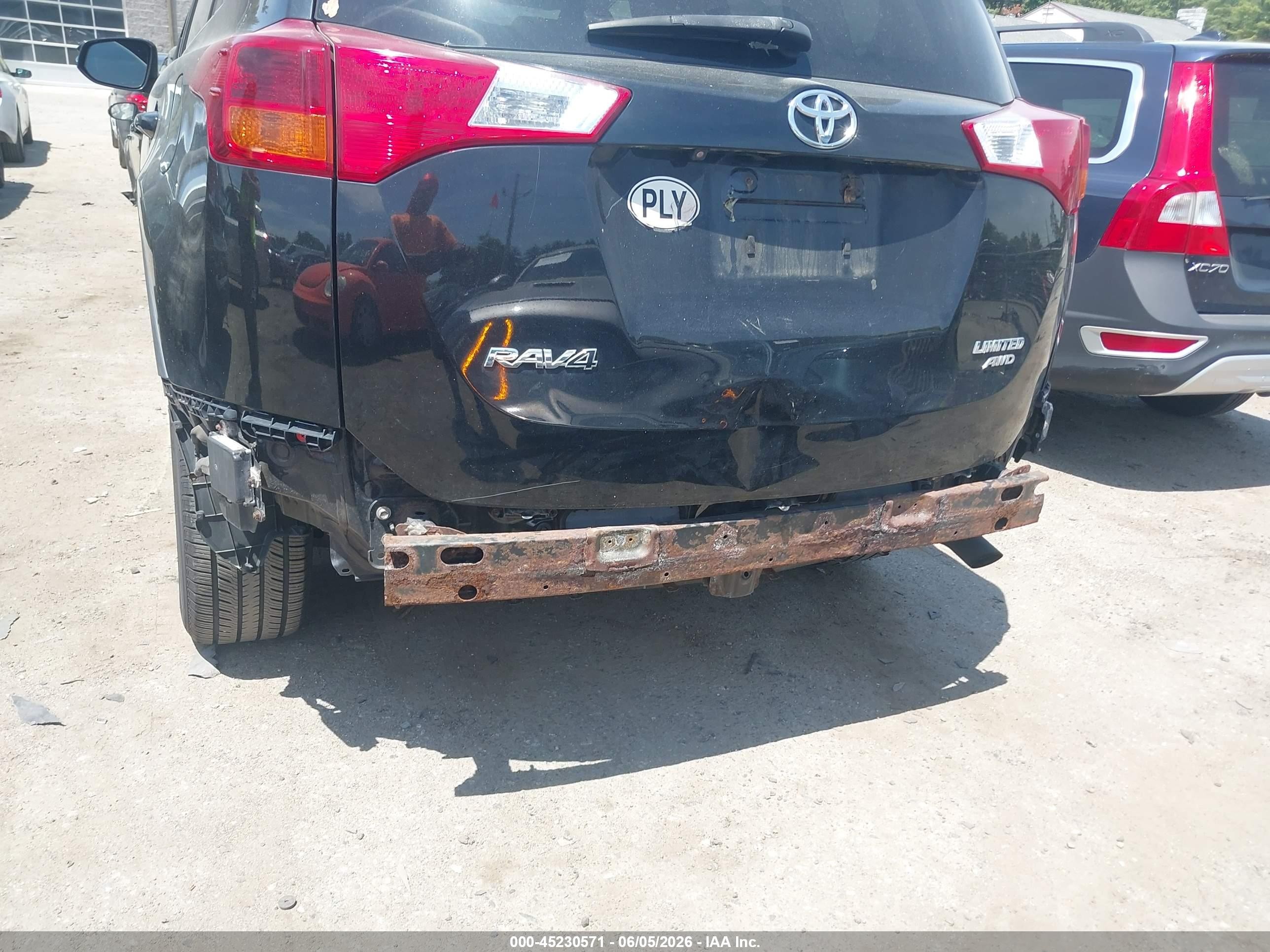 2013 Toyota Rav4 Limited Black vin: 2T3DFREV4DW116988