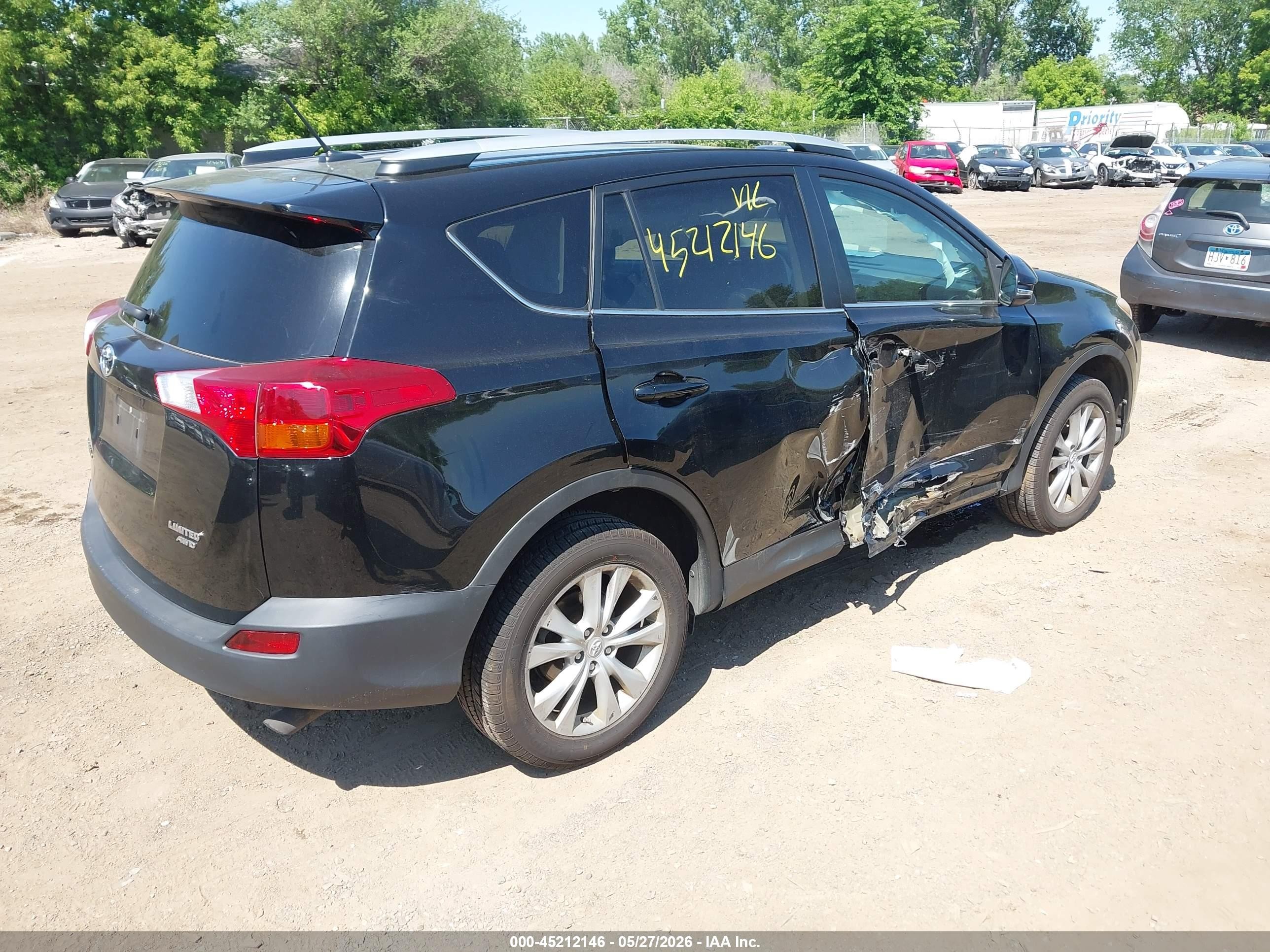 2013 Toyota Rav4 Limited Черный vin: 2T3DFREV4DW122922