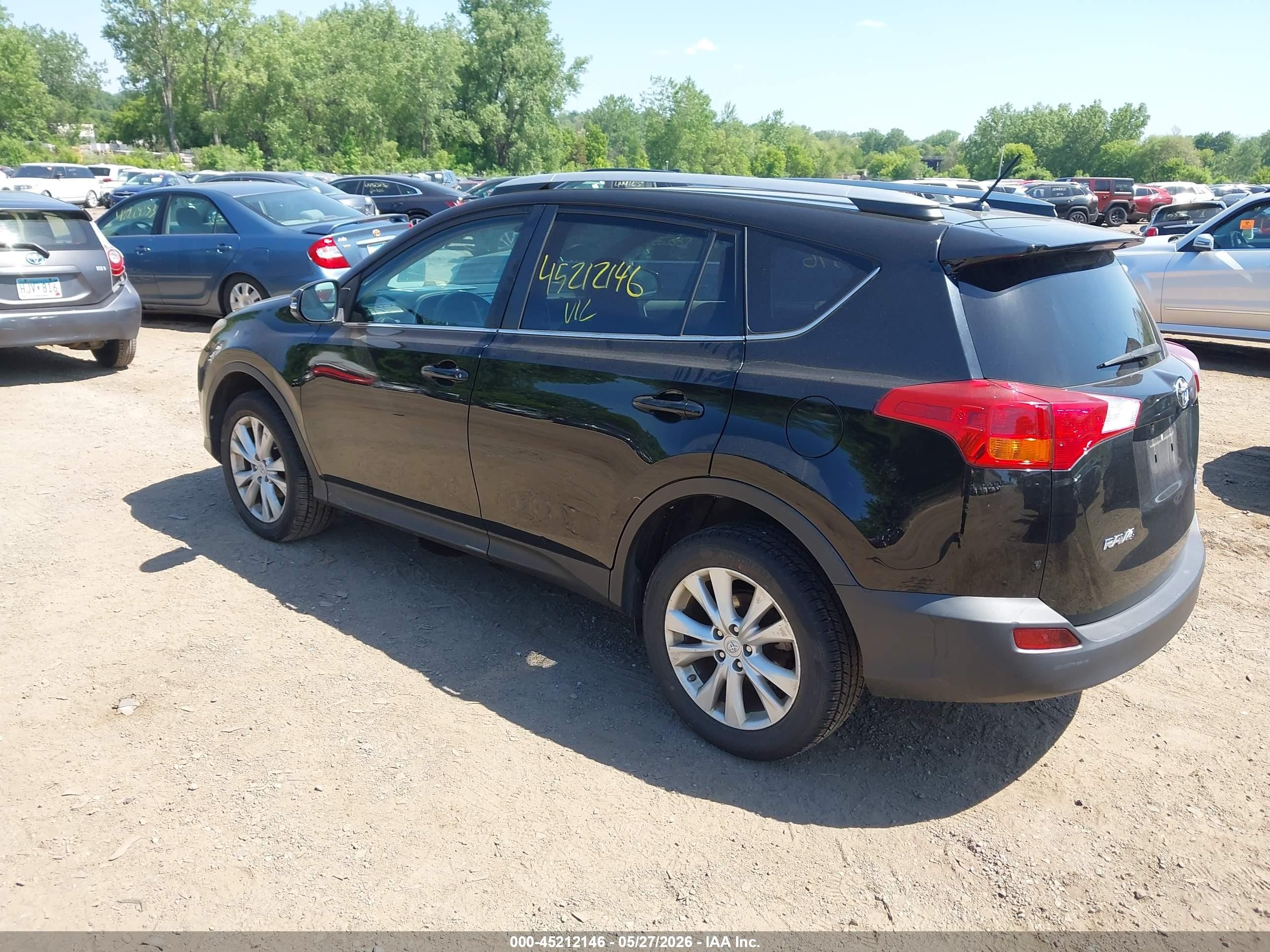 2013 Toyota Rav4 Limited Черный vin: 2T3DFREV4DW122922