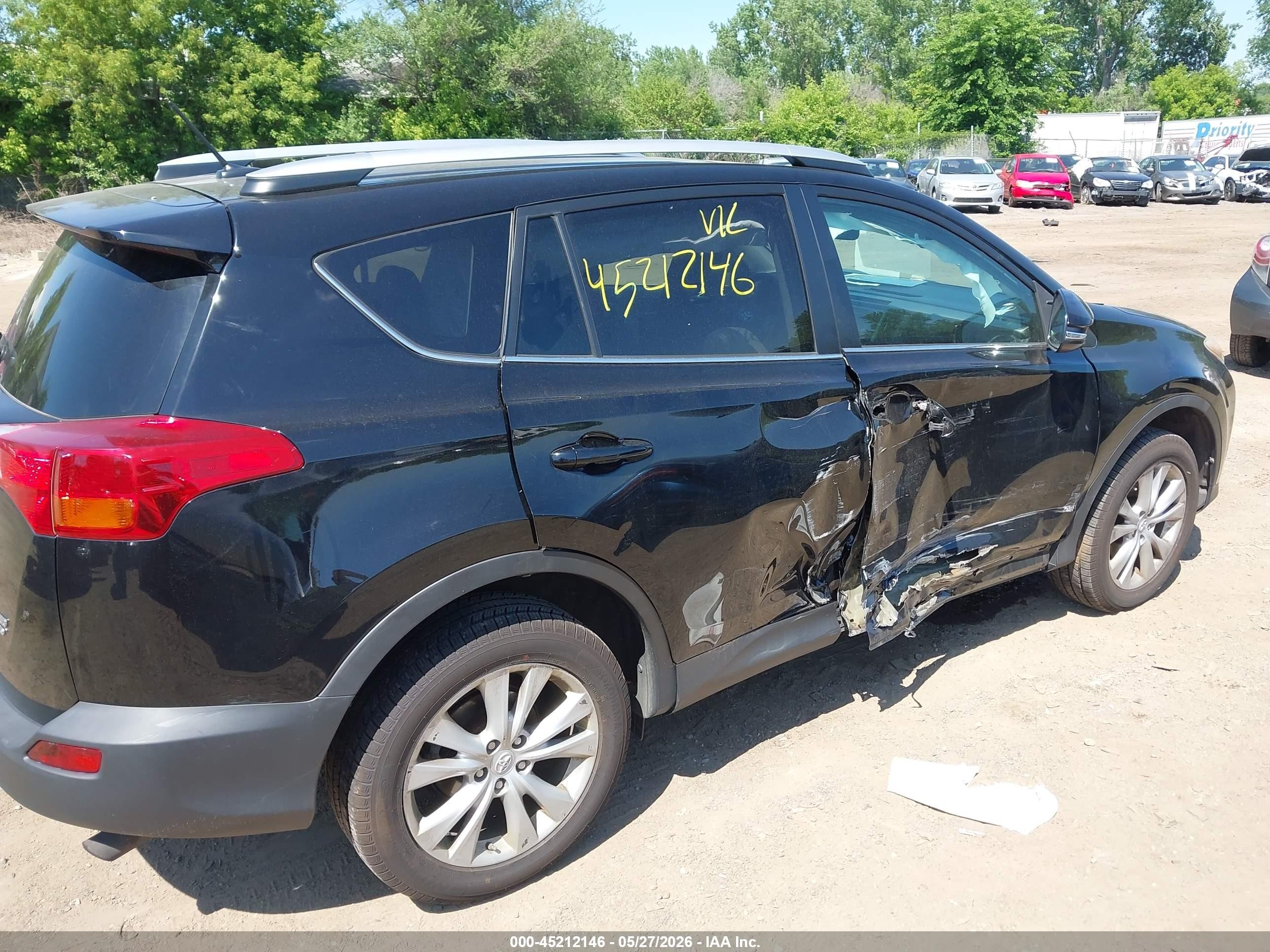 2013 Toyota Rav4 Limited Черный vin: 2T3DFREV4DW122922