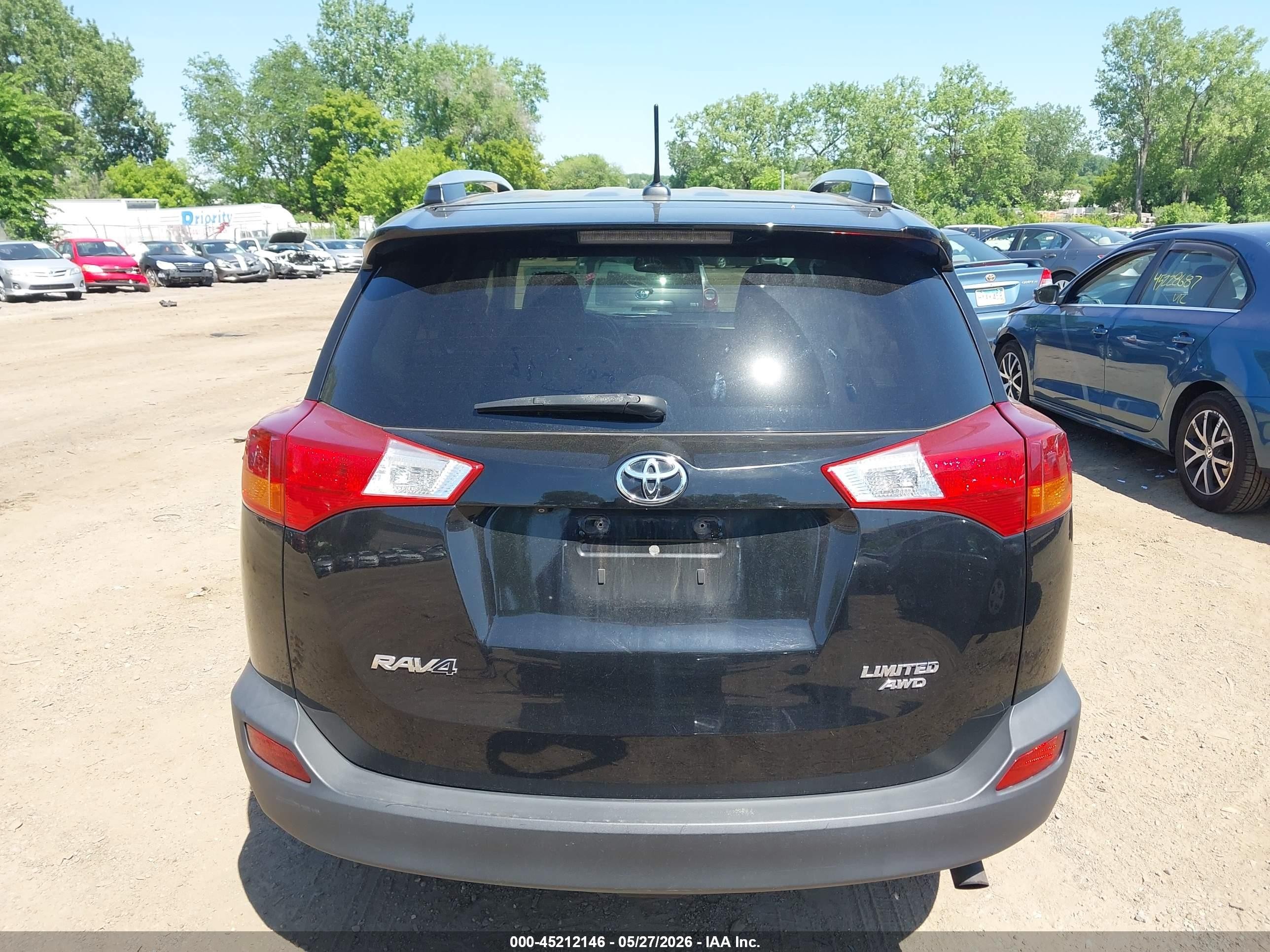 2013 Toyota Rav4 Limited Черный vin: 2T3DFREV4DW122922