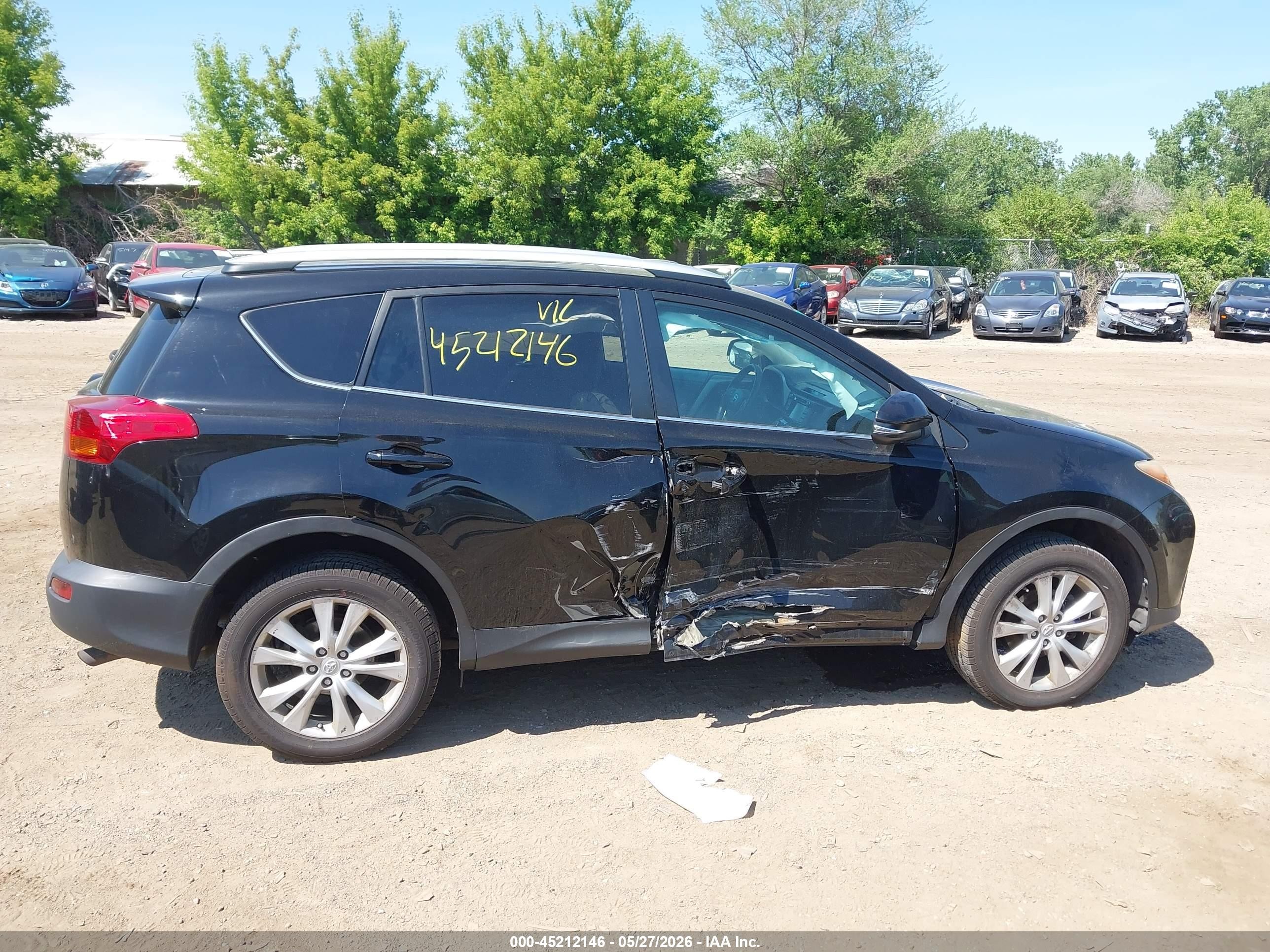 2013 Toyota Rav4 Limited Черный vin: 2T3DFREV4DW122922