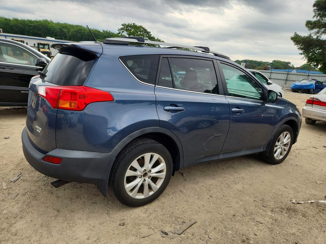 2014 Toyota Rav4 Limited Blue vin: 2T3DFREV4EW127474