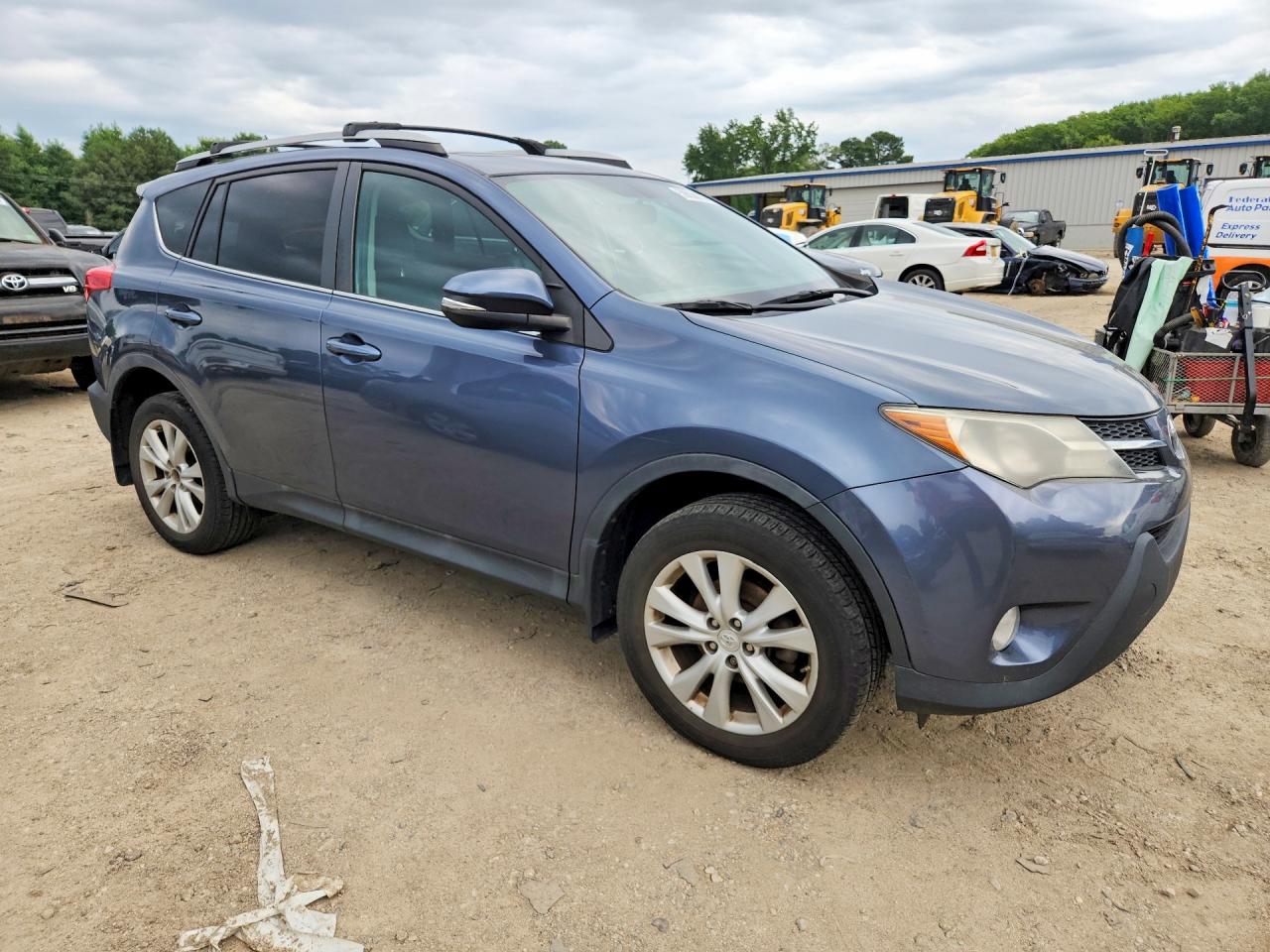 2014 Toyota Rav4 Limited Blue vin: 2T3DFREV4EW127474