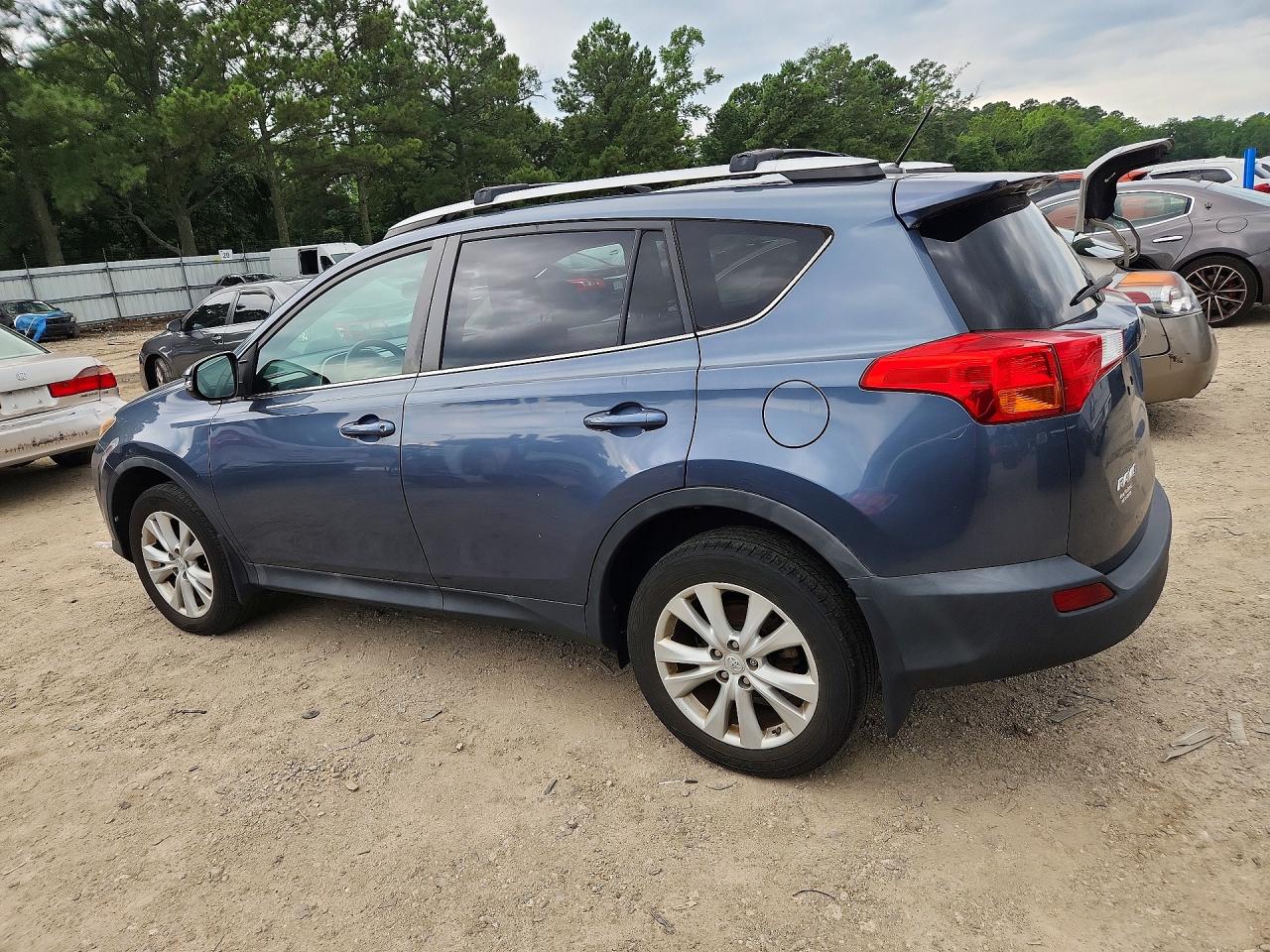 2014 Toyota Rav4 Limited Blue vin: 2T3DFREV4EW127474