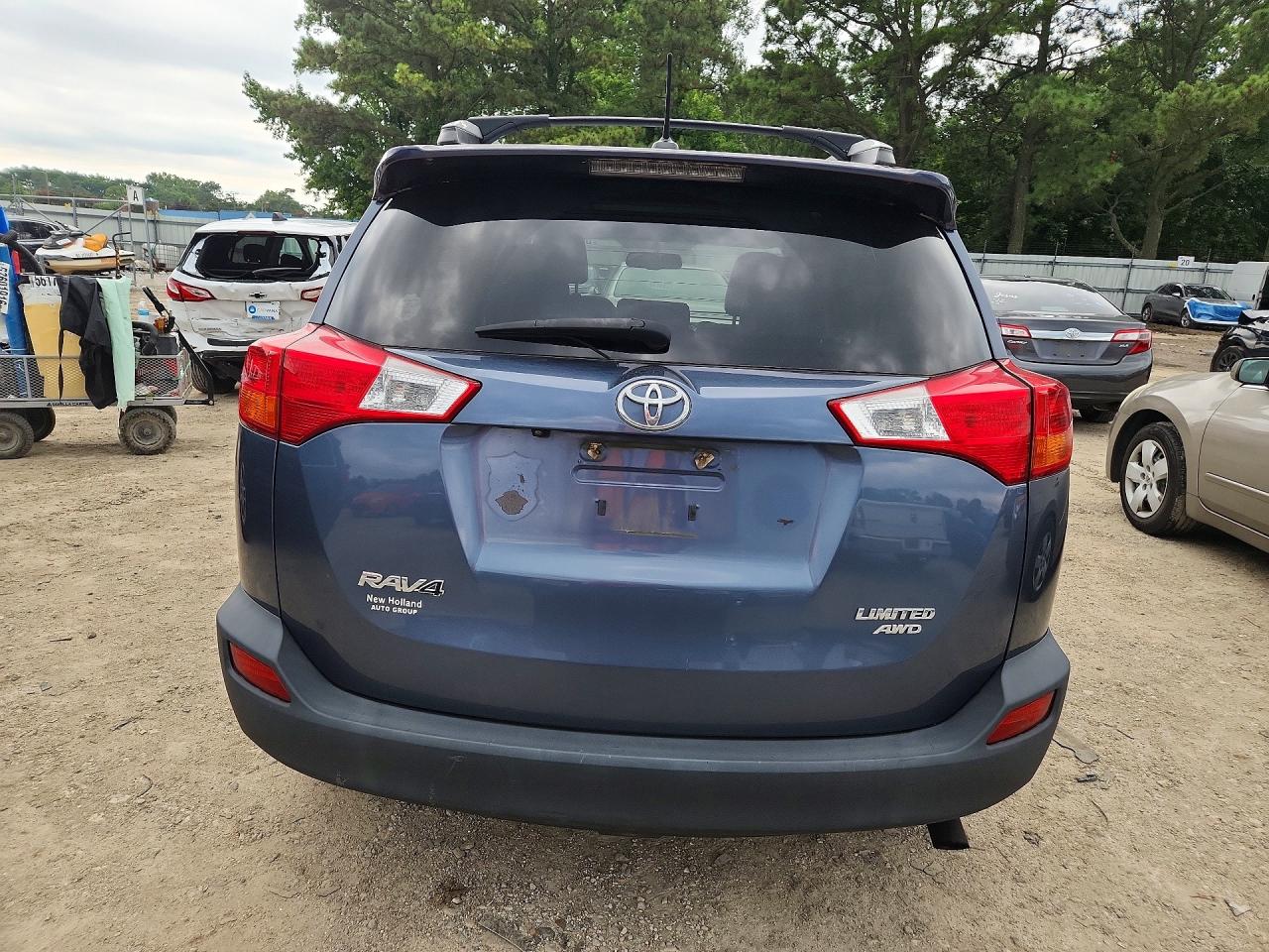 2014 Toyota Rav4 Limited Blue vin: 2T3DFREV4EW127474