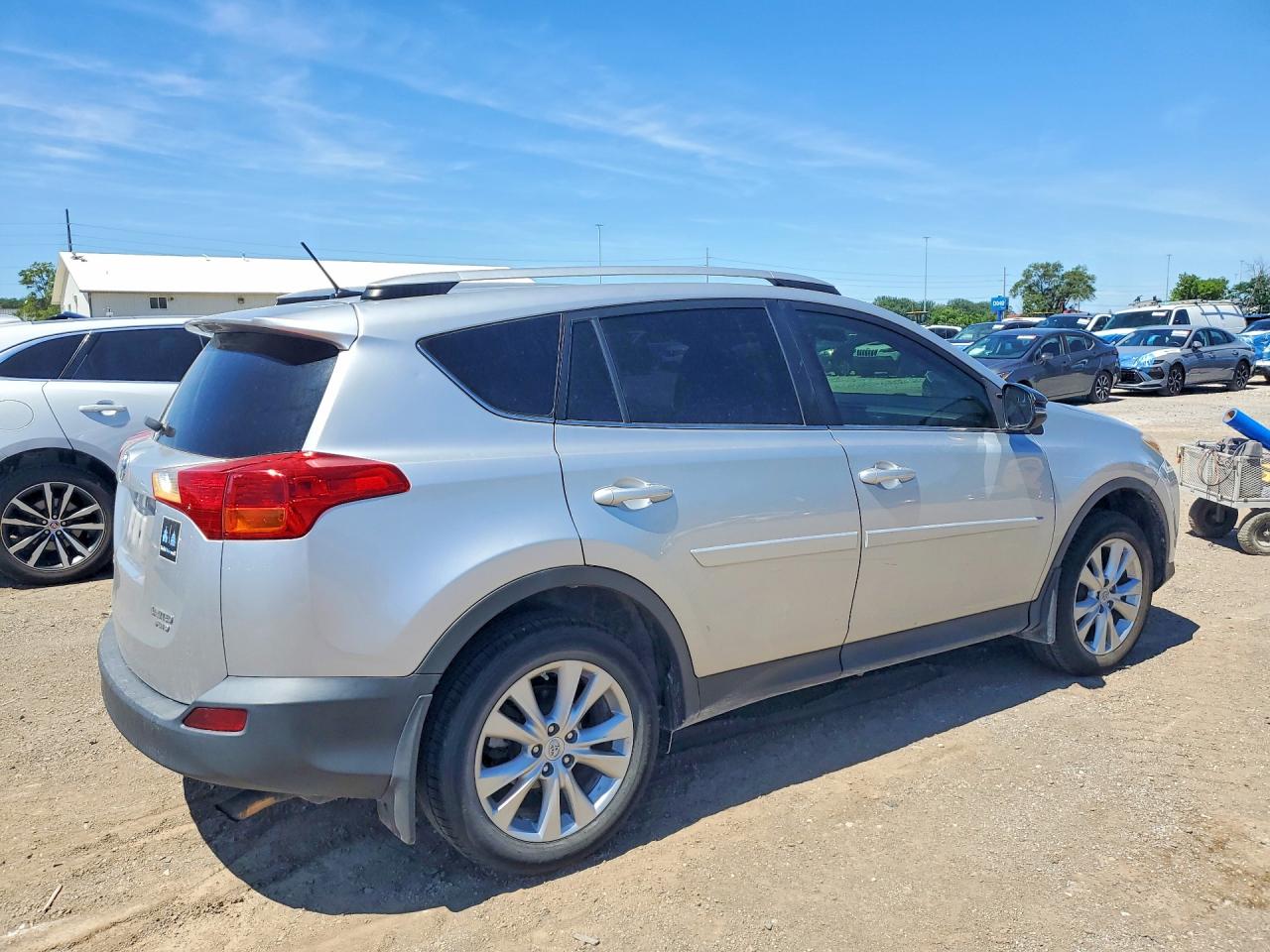 2014 Toyota Rav4 Limited Silver vin: 2T3DFREV4EW148549