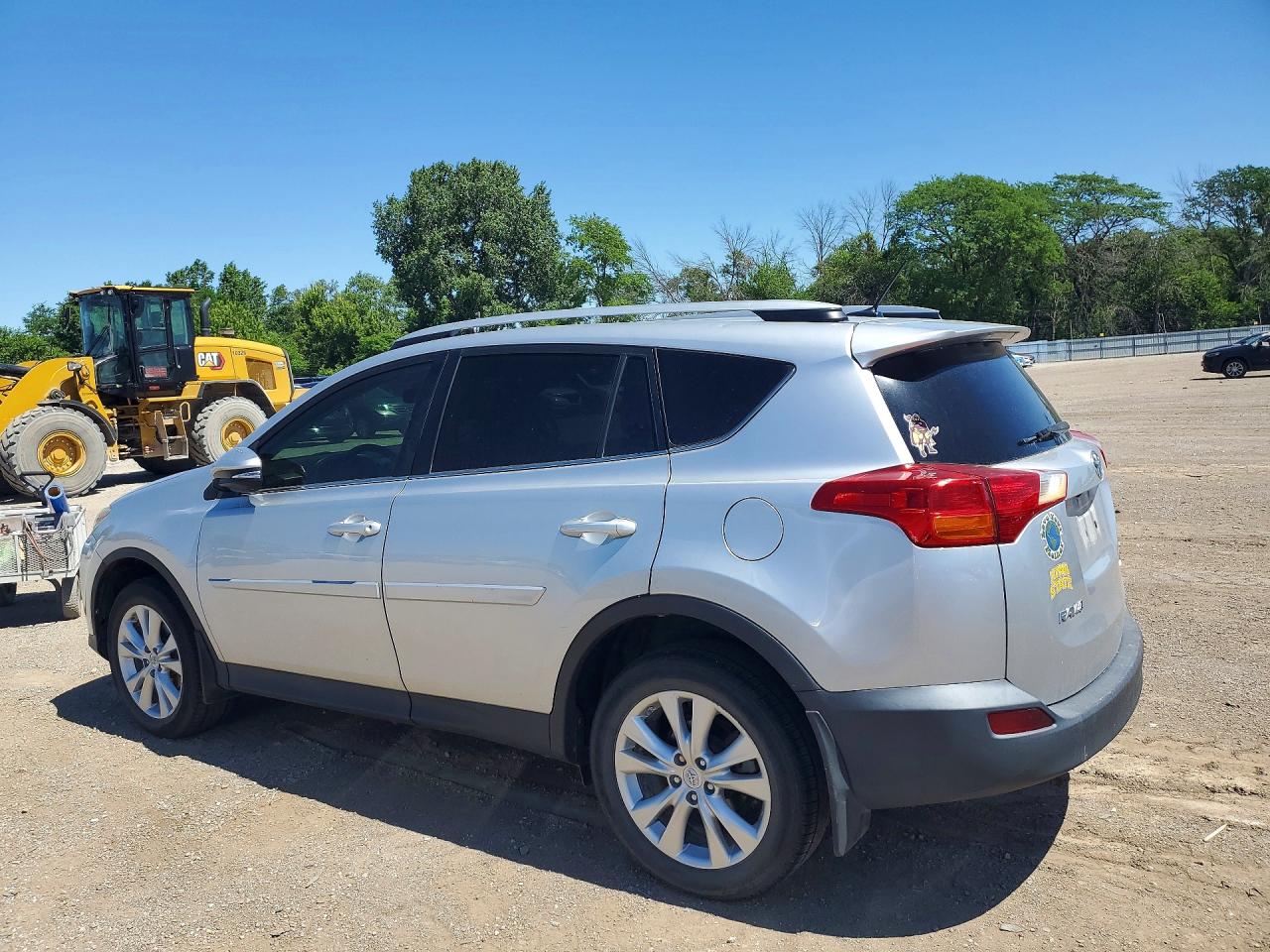 2014 Toyota Rav4 Limited Silver vin: 2T3DFREV4EW148549