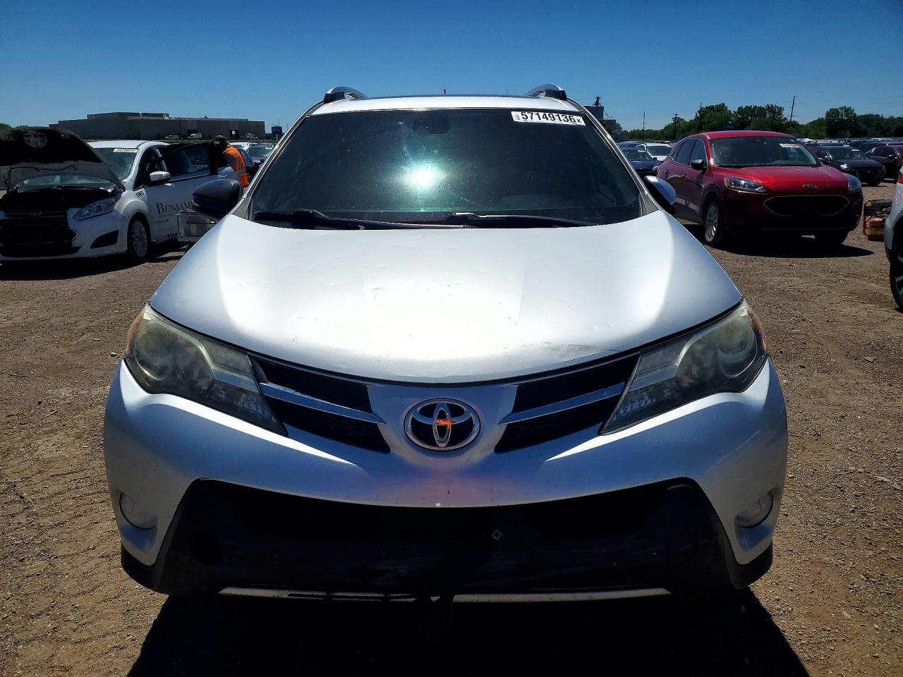 2014 Toyota Rav4 Limited Silver vin: 2T3DFREV4EW148549