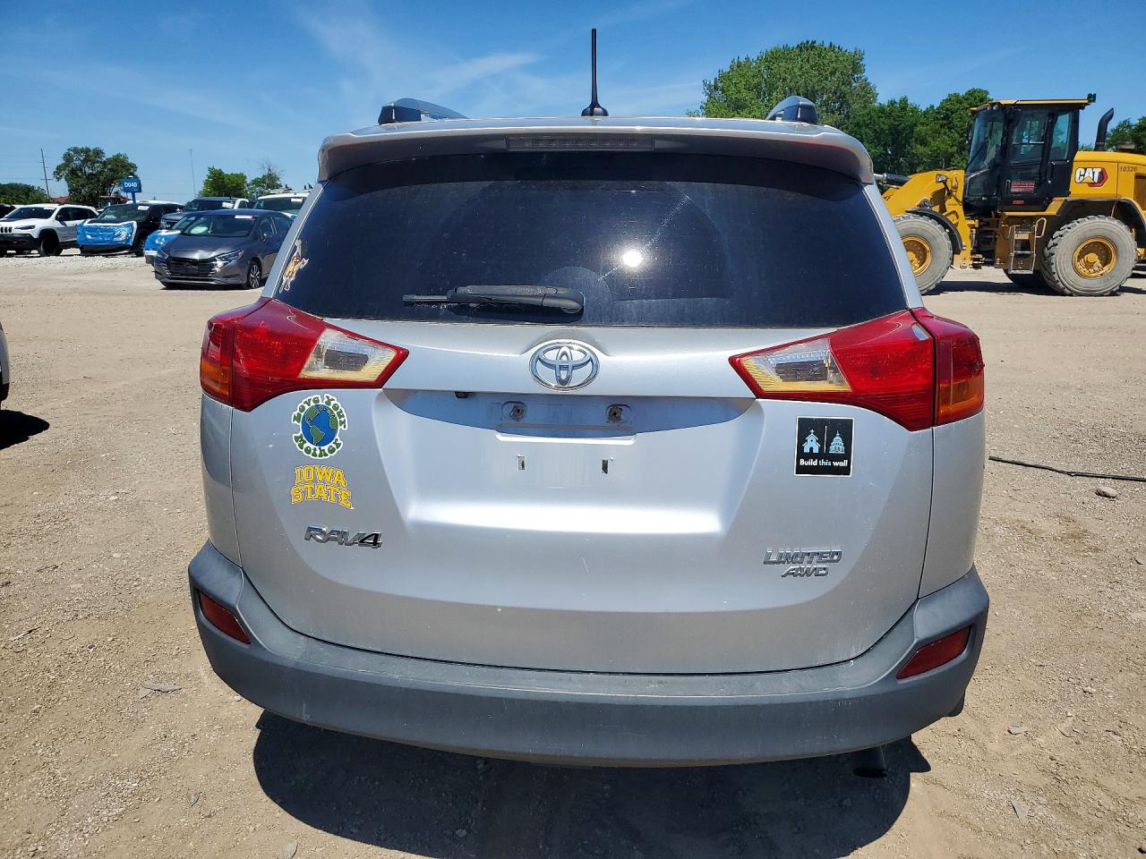 2014 Toyota Rav4 Limited Silver vin: 2T3DFREV4EW148549