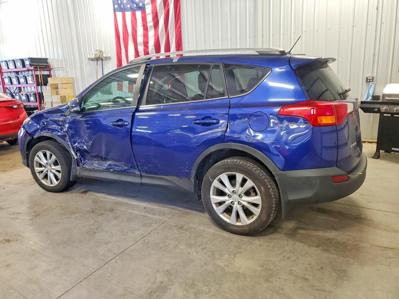 2014 Toyota Rav4 Limited Blue vin: 2T3DFREV4EW172530