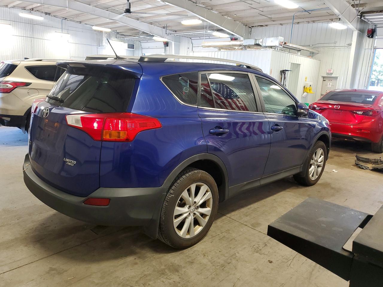 2014 Toyota Rav4 Limited Blue vin: 2T3DFREV4EW172530