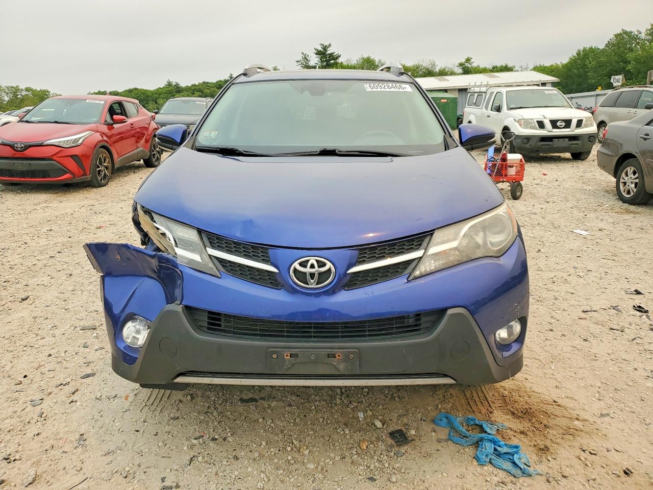 2014 Toyota Rav4 Limited Blue vin: 2T3DFREV4EW216705