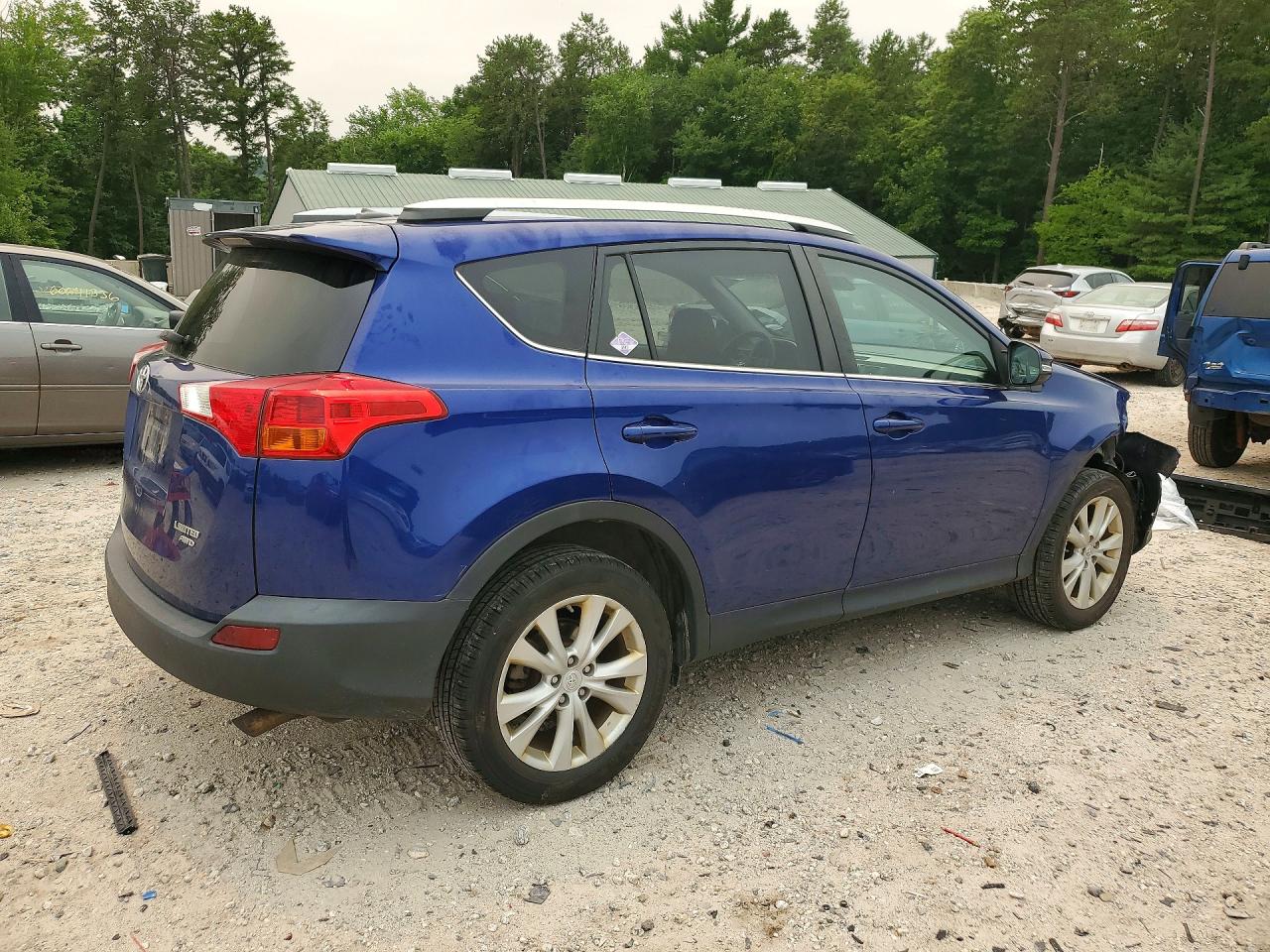 2014 Toyota Rav4 Limited Blue vin: 2T3DFREV4EW216705