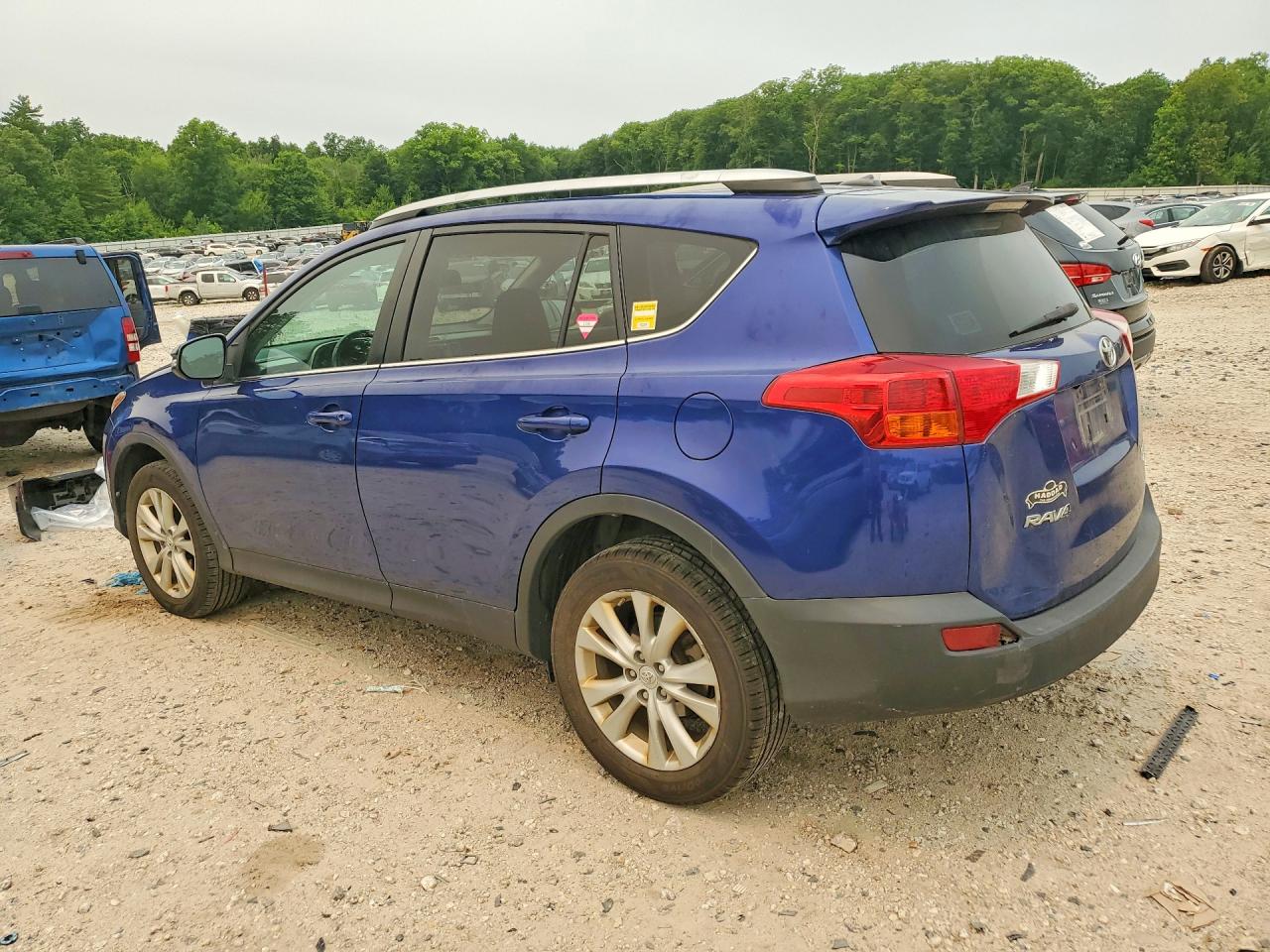 2014 Toyota Rav4 Limited Blue vin: 2T3DFREV4EW216705