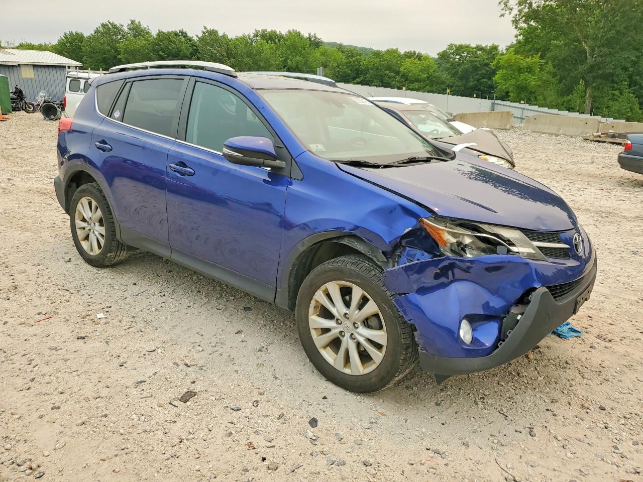 2014 Toyota Rav4 Limited Blue vin: 2T3DFREV4EW216705