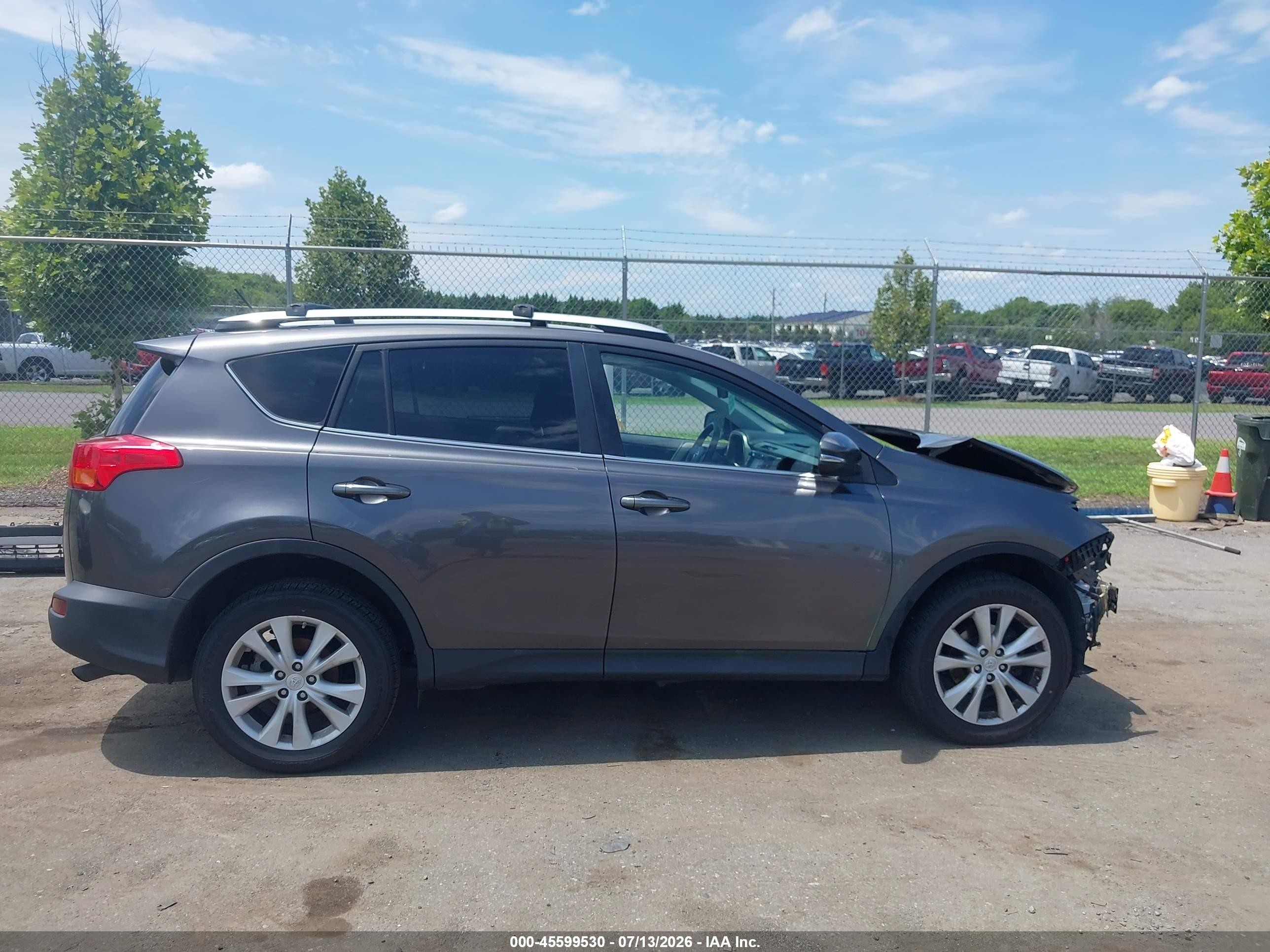 2014 Toyota Rav4 Limited Gray vin: 2T3DFREV4EW221483