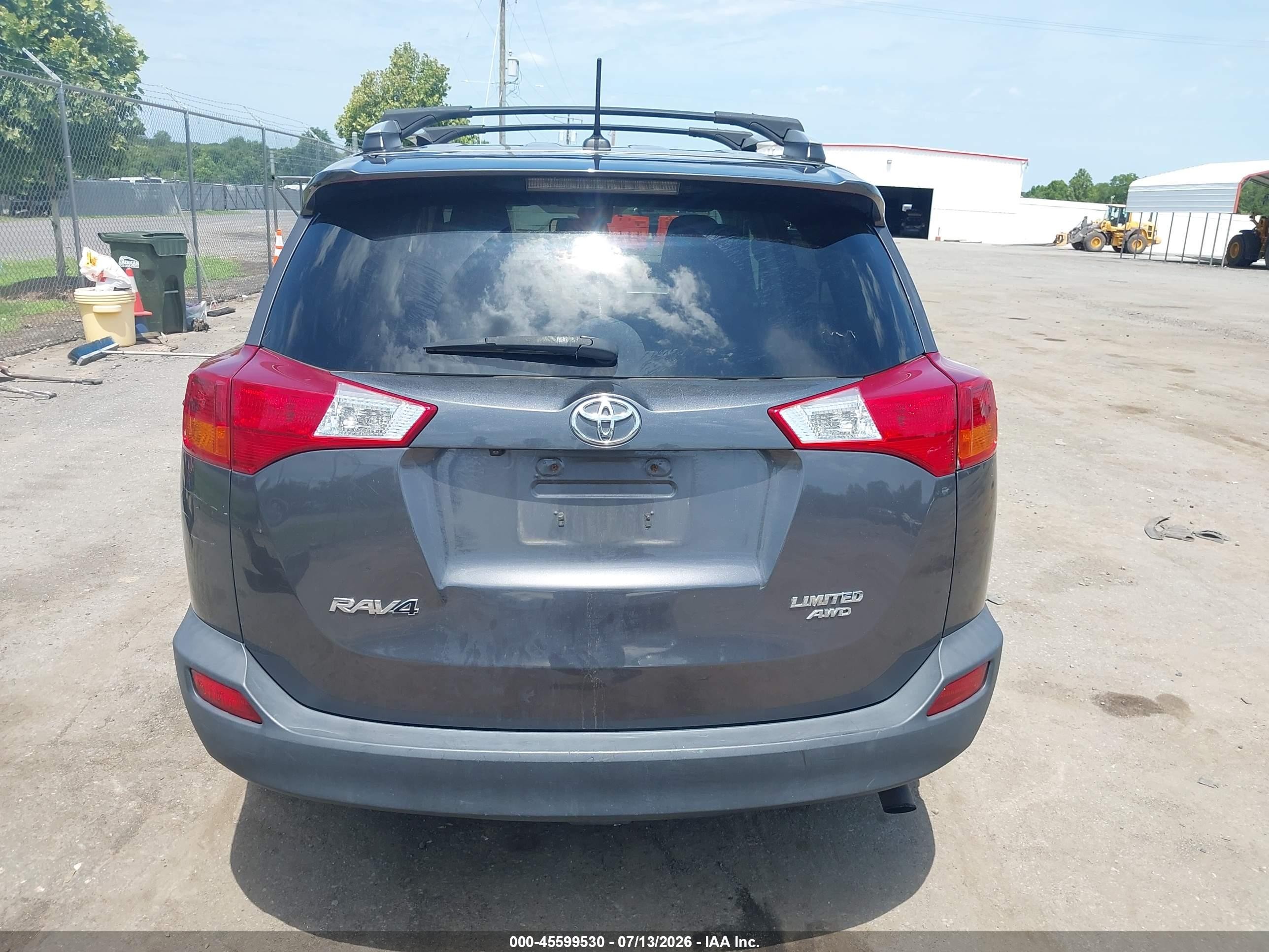 2014 Toyota Rav4 Limited Gray vin: 2T3DFREV4EW221483
