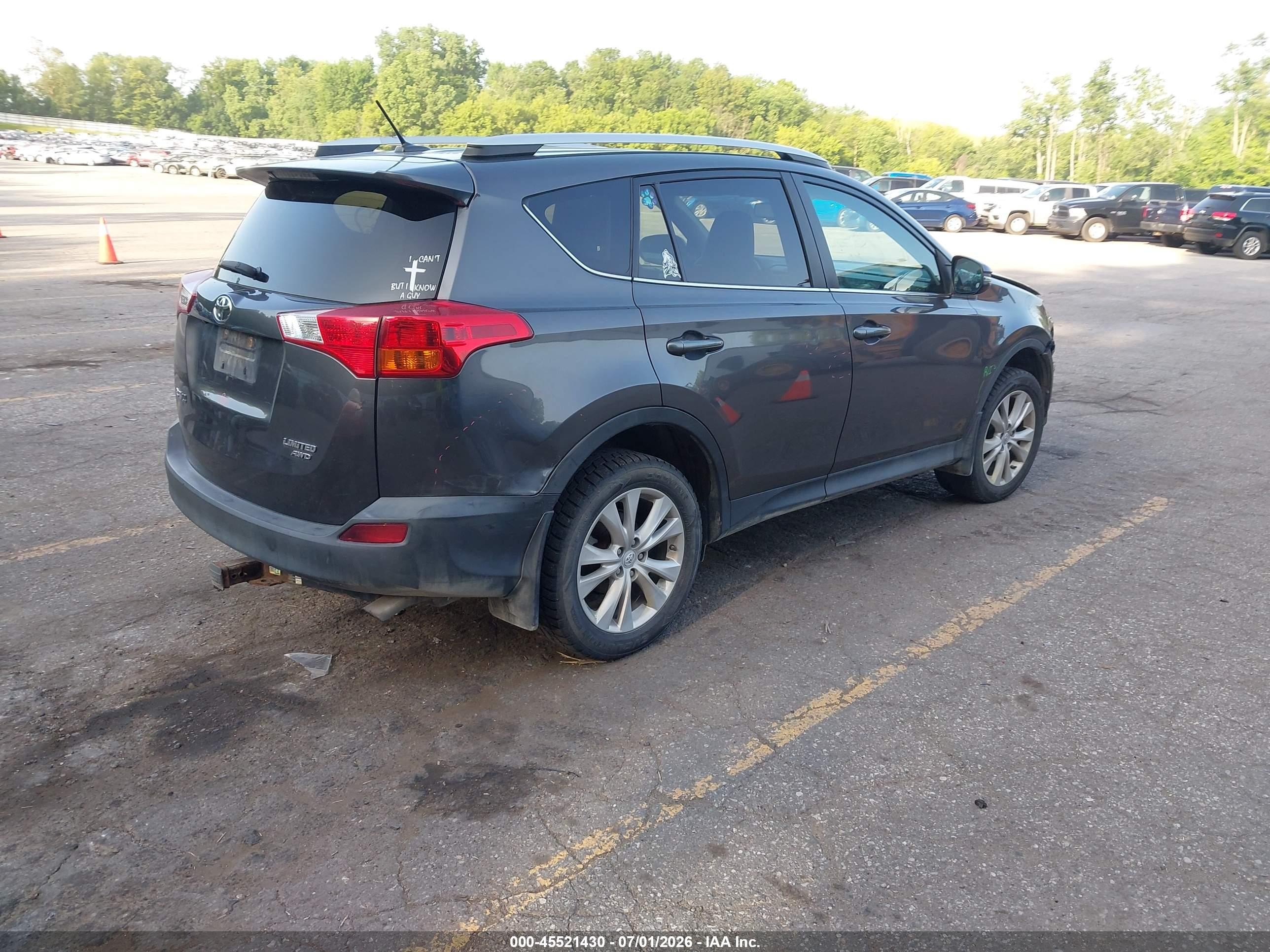 2015 Toyota Rav4 Limited Gray vin: 2T3DFREV4FW321049