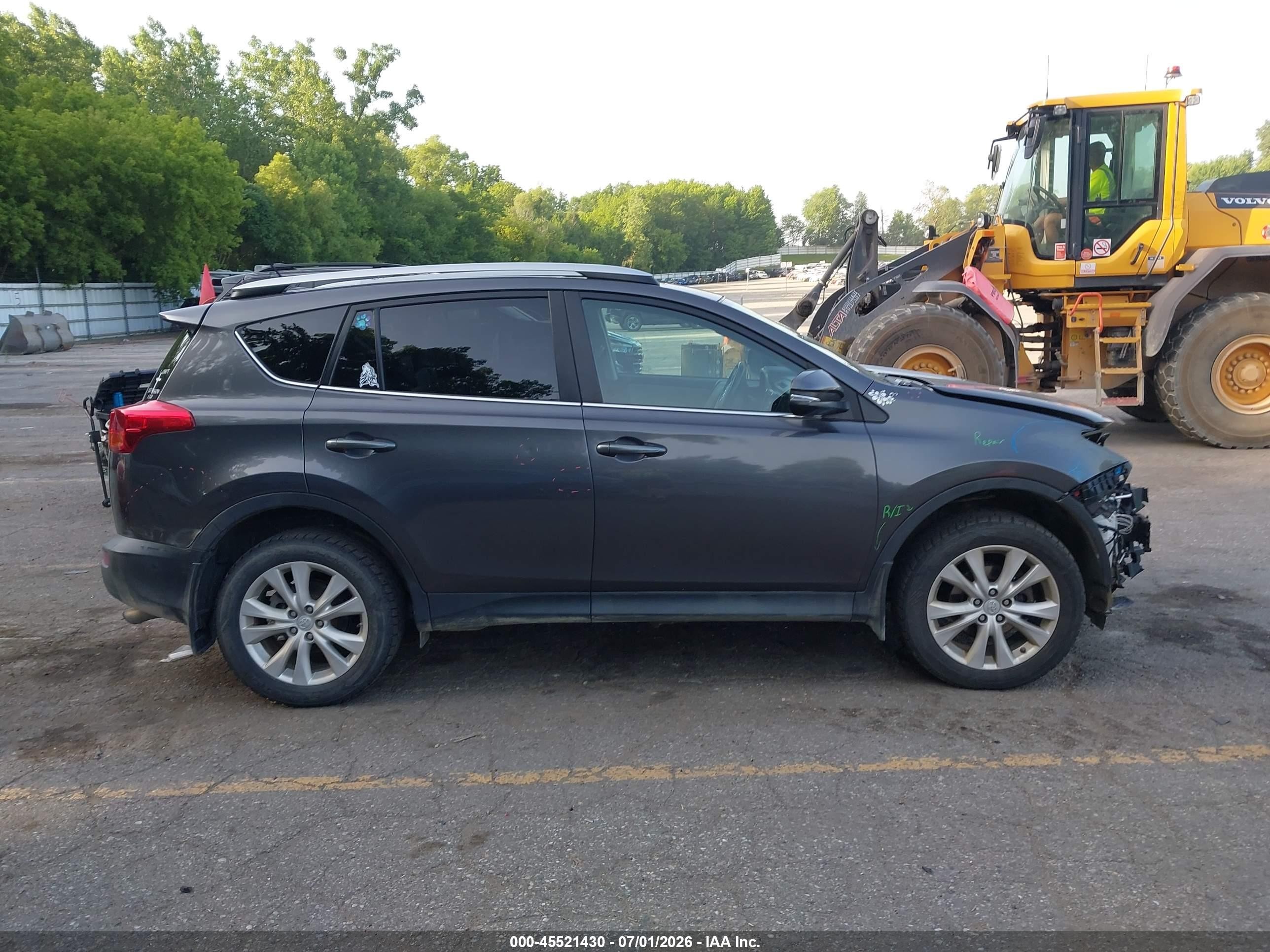 2015 Toyota Rav4 Limited Gray vin: 2T3DFREV4FW321049